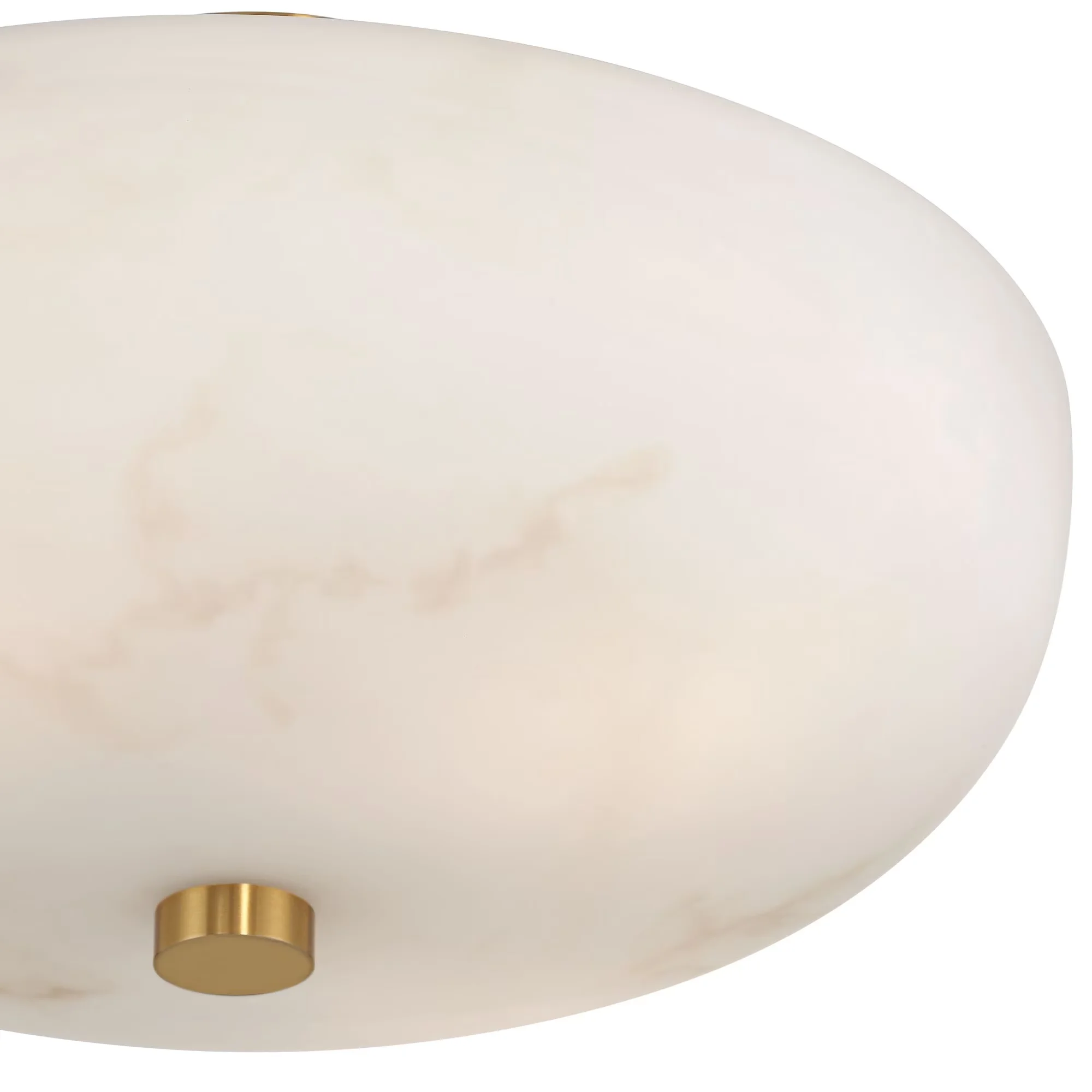 Essential Ceiling Lights Fixture with Incandescent, Modern, Warm gold finish frame and canopy. - Gold Alabaster Model 49B8BD