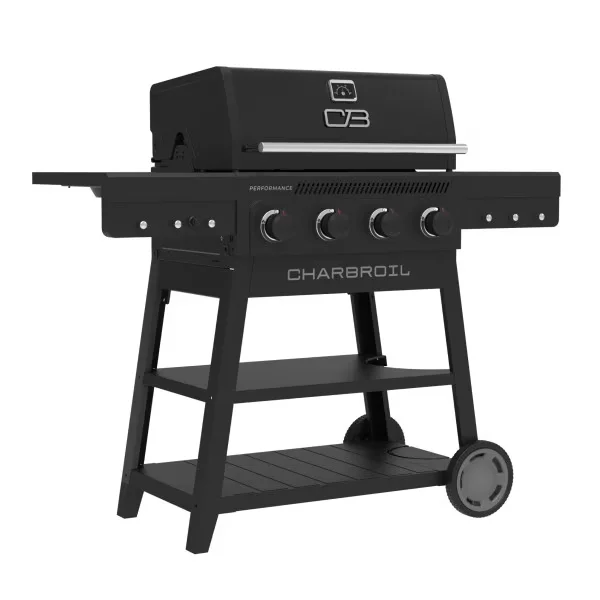 Gas Grill Professional with Tool Holder, Black - Heavy Duty Steel Black Model D60FDD