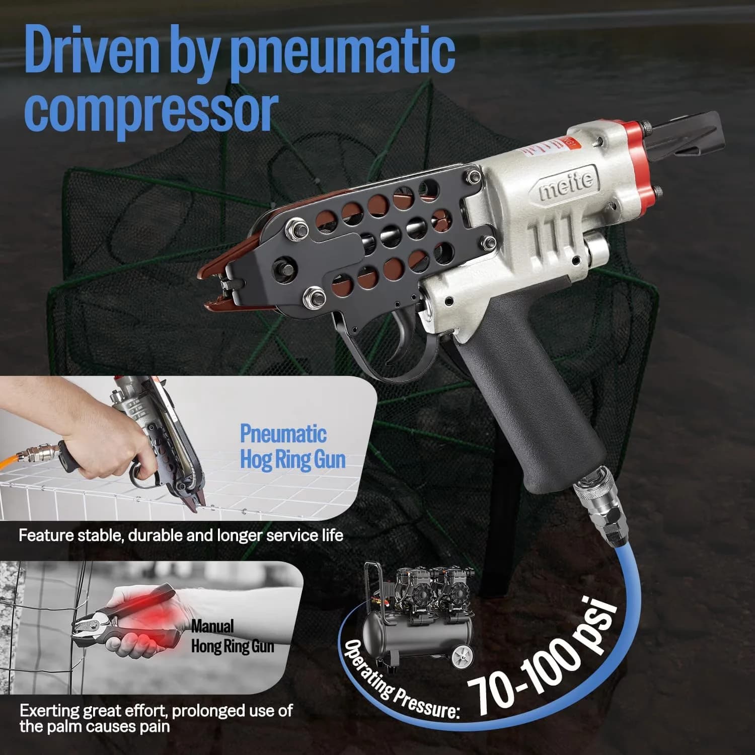 Air Tools Compressor Compact with Light - Duty - Gray SC760C - Universal Fit Model 063F83