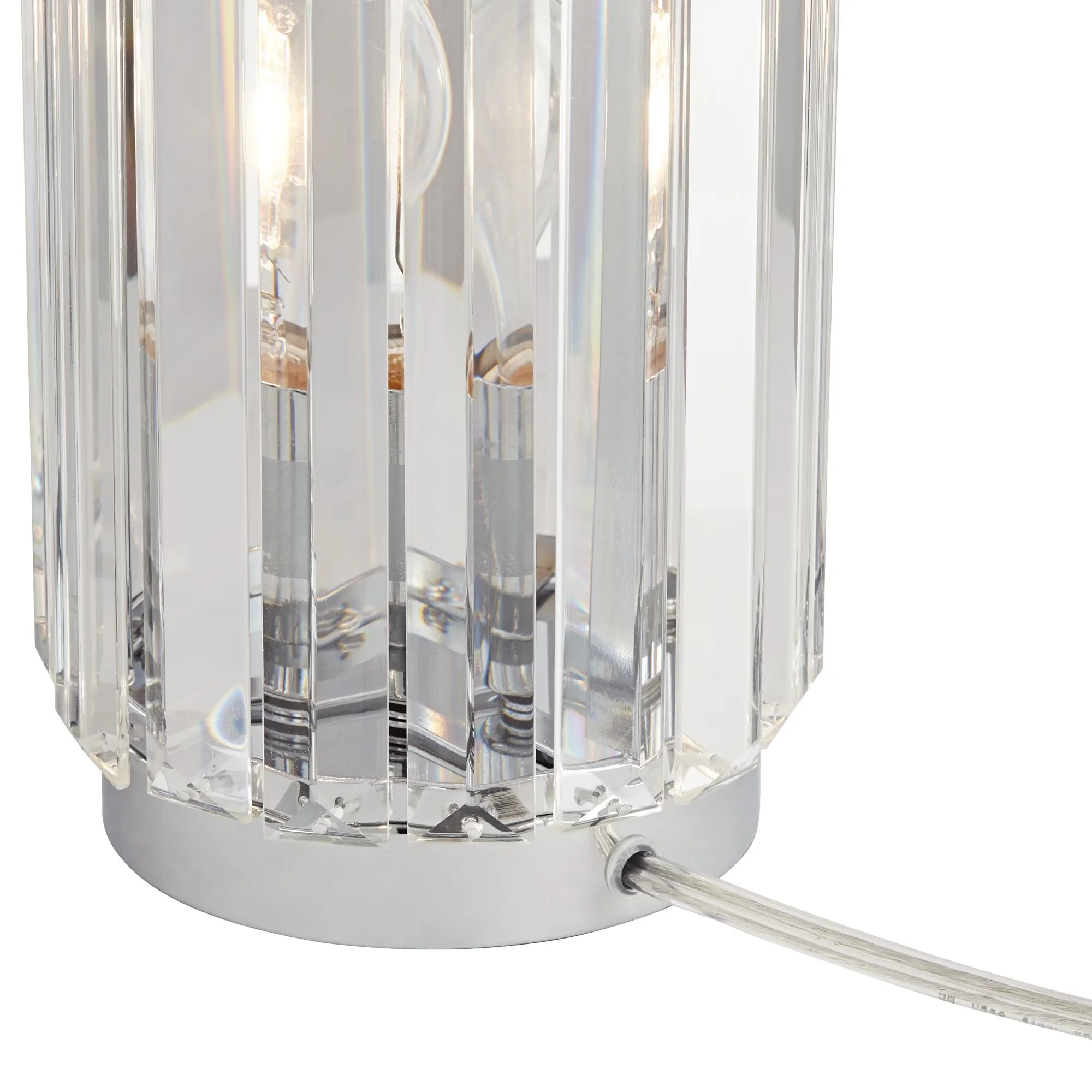 Reliable Table Lamp with Incandescent, Contemporary, Standard Lamps - Crystal Clear for Bedroom, Office Model 10FB45