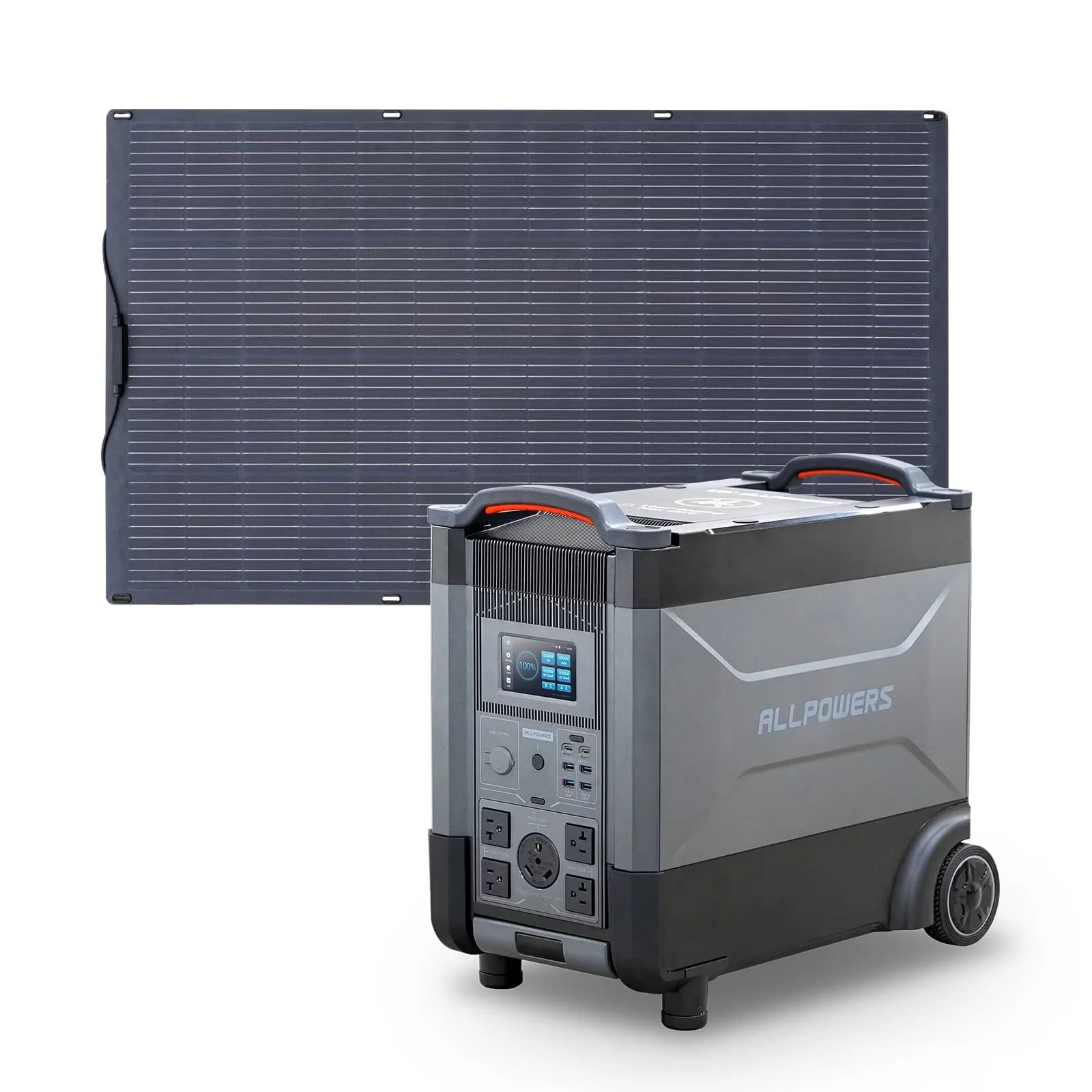 Essential Generator with 200W, Short Circuit Protection, R4000 Portable Solar Kit - Black Model 875290