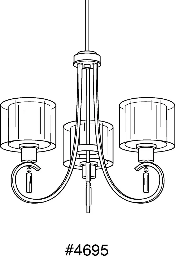Classic Ceiling Lights Fixture with Incandescent, Transitional - Ceramic, Steel Silver Model FF45AE