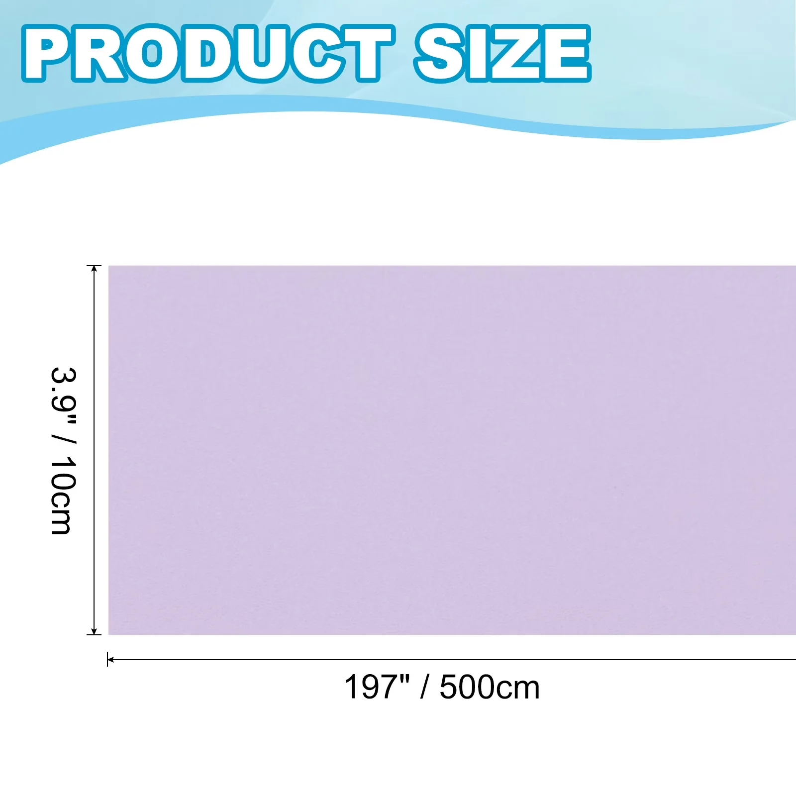 Wallpaper Sleek with Waterproof, Waterproof PVC material, 393"x3.9" Purple - Purple Pvc Model B09E34