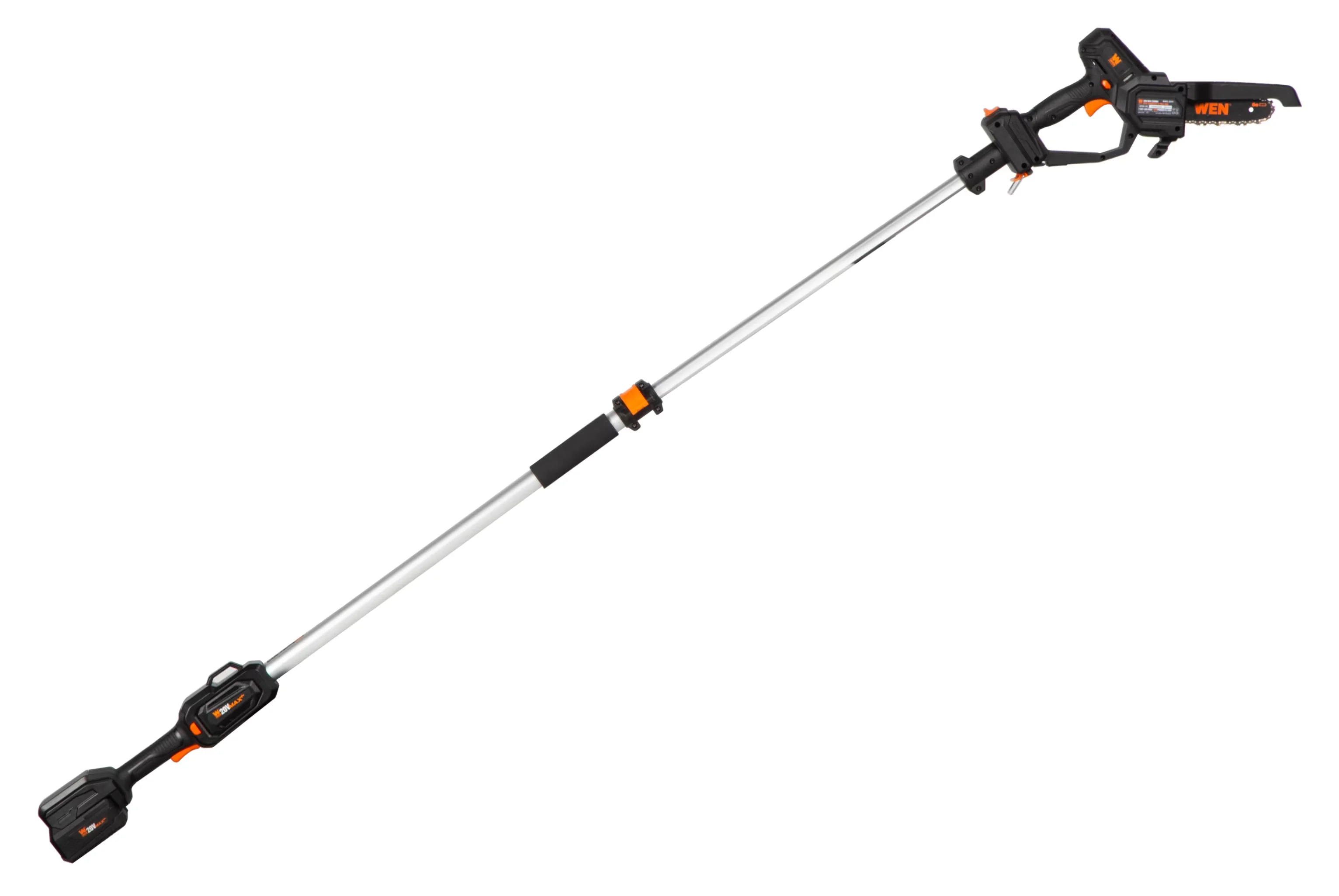 Durable Pole Saw with Battery, 20V, 12.3-Foot Reach - Quality Construction Model 9BB8DD