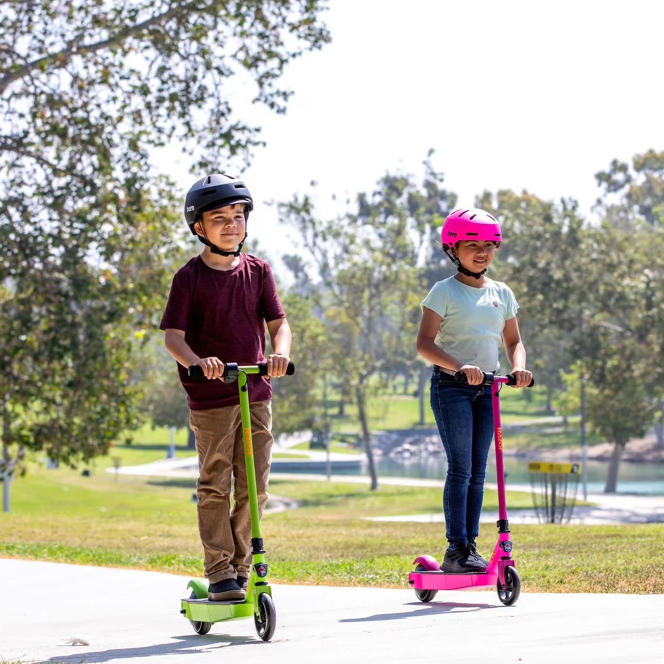 Professional Scooter with Compact, Green, Black Label E90 Electric - Steel Green Model 01E2D6