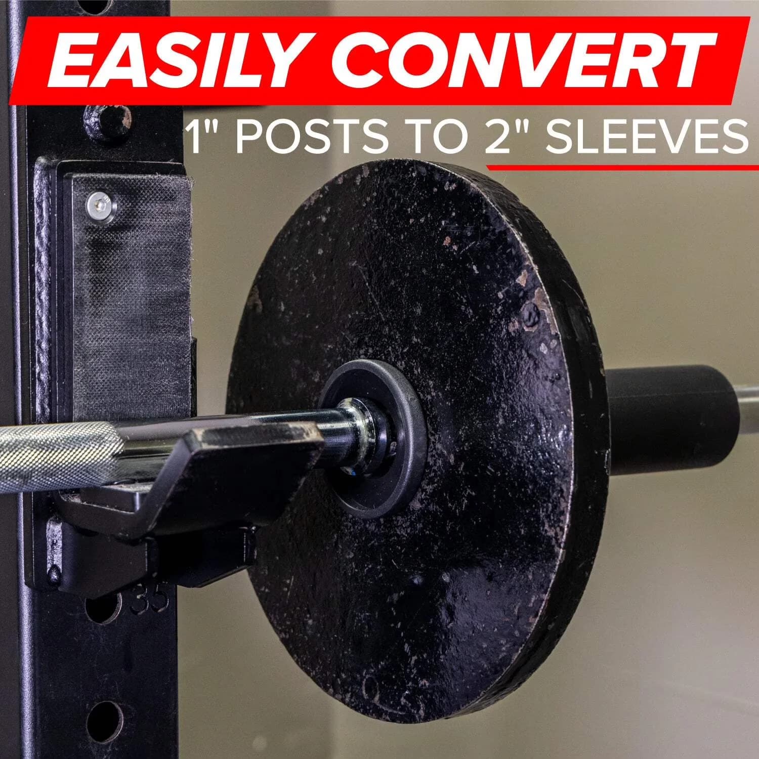 Home Gym Accessory Premium with Diameter: 2", Fits: Standard 1" Barbells - Model 6933E3