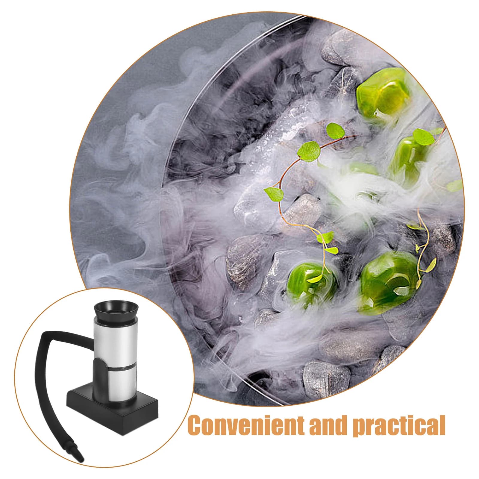 Innovative Smoker with Water Smoker, Smoke Generators - Silver Plastic Model 00B0F5
