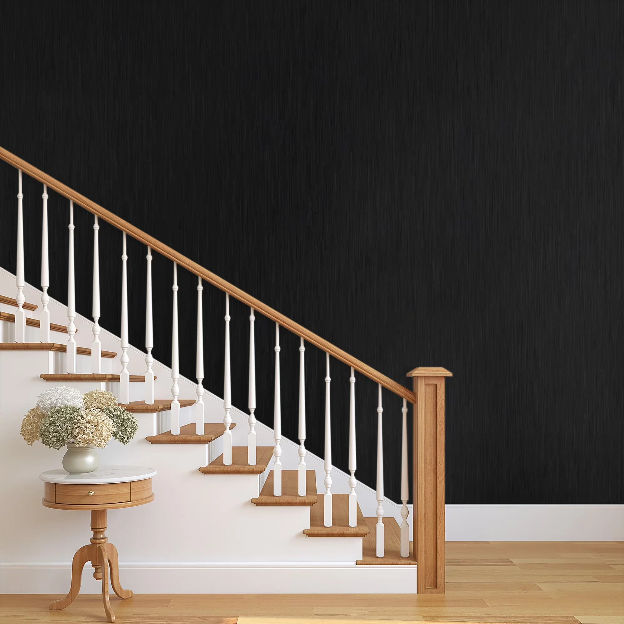 Essential Wallpaper with Durable, Removable, Product Information - Black Pvc Model 0C4772