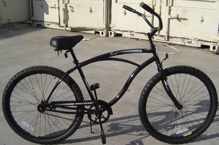 Reliable Cruiser Bike with Touch 26" Single Speed Beach, Steel Headset - Black Model 53FB1A
