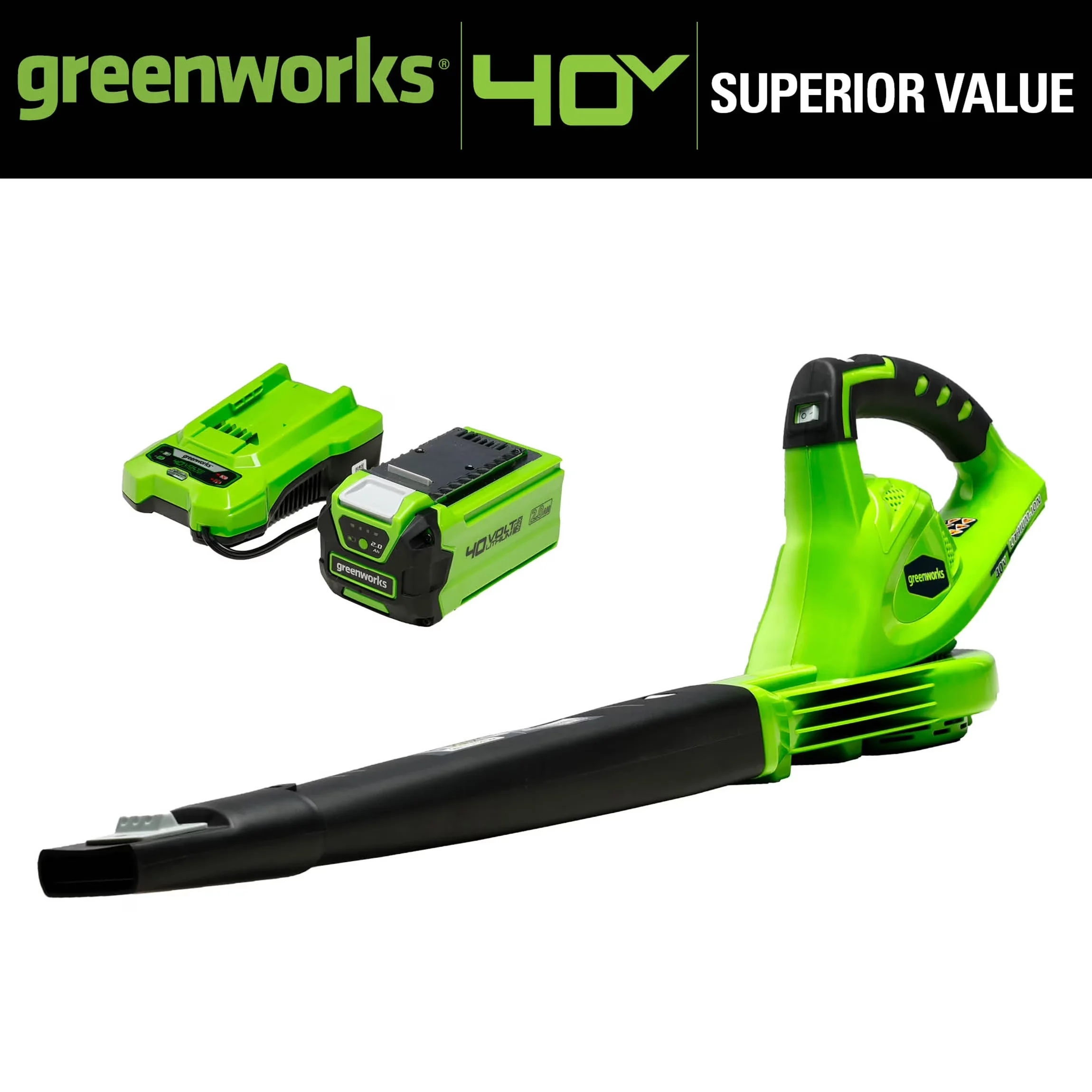 Durable Leaf Blower with Battery, 40V, 40V 135 CFM Blower/Sweeper - Universal Fit Model 85910E
