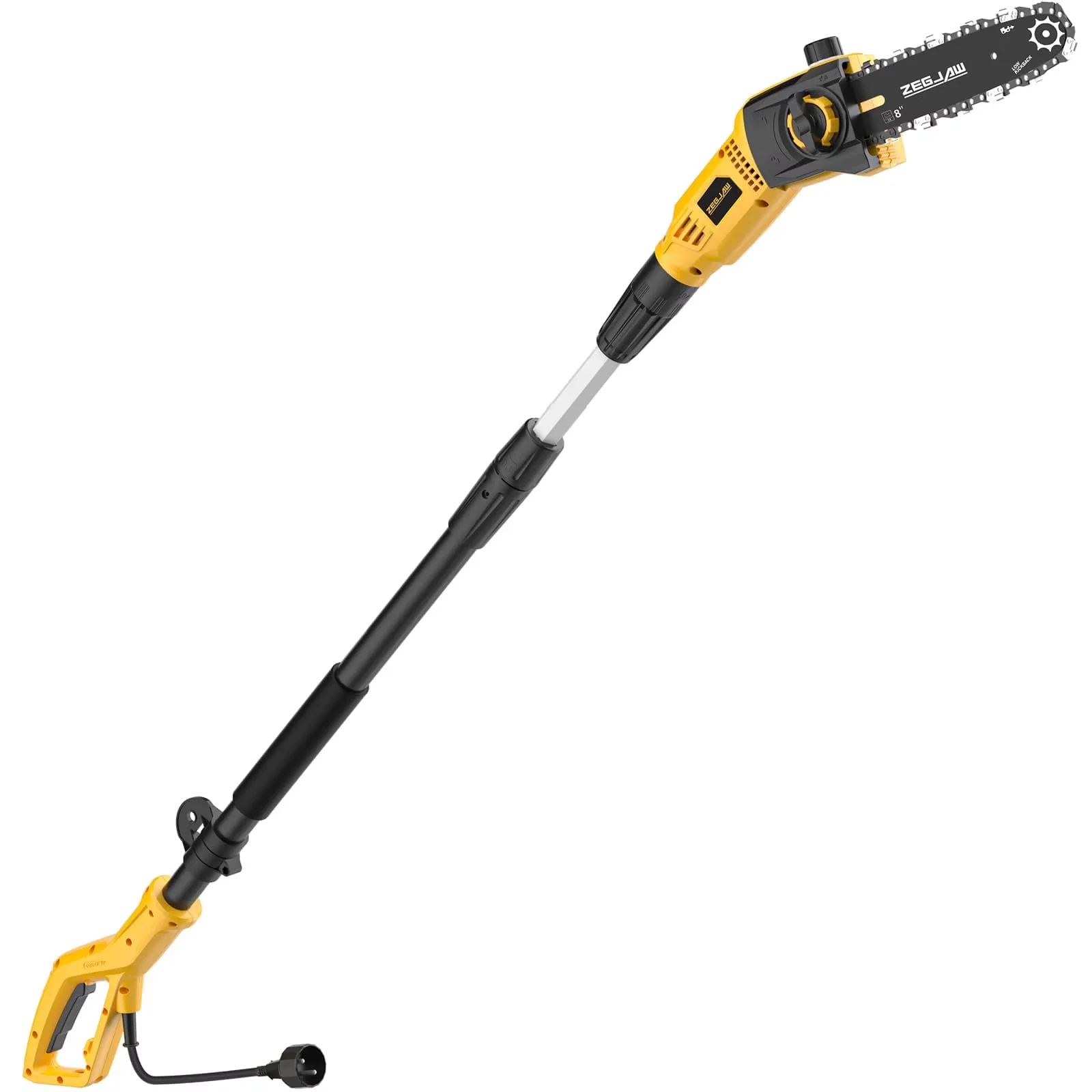 Pole Saw Efficient with Tool-Less Chain Tensioning, Corded, 6 Amp 8 Inch Saws - Model F5E9C8