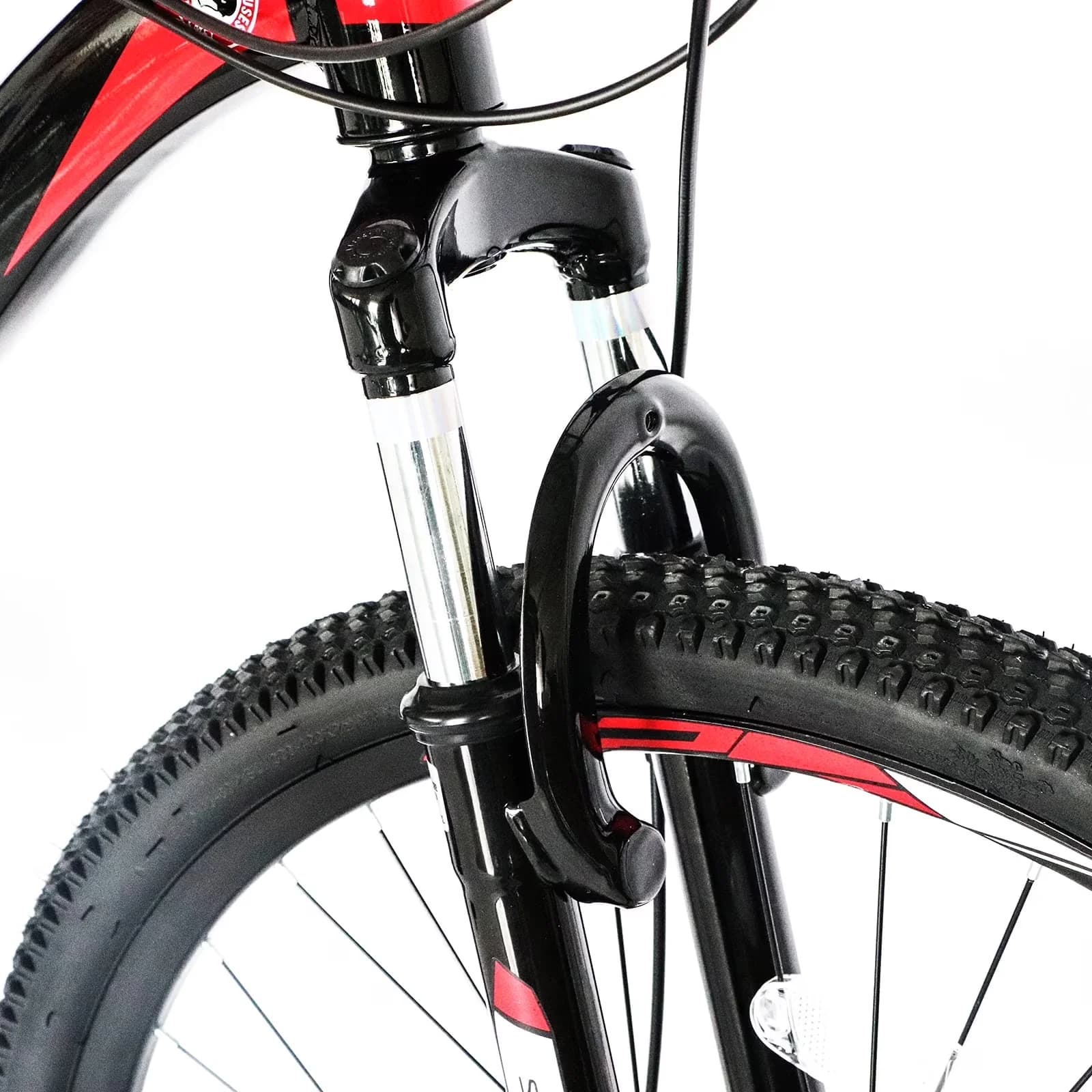 Mountain Bike Durable with Adjustable Speed, Adjustable Height, Lightweight - Red Model 6AD766