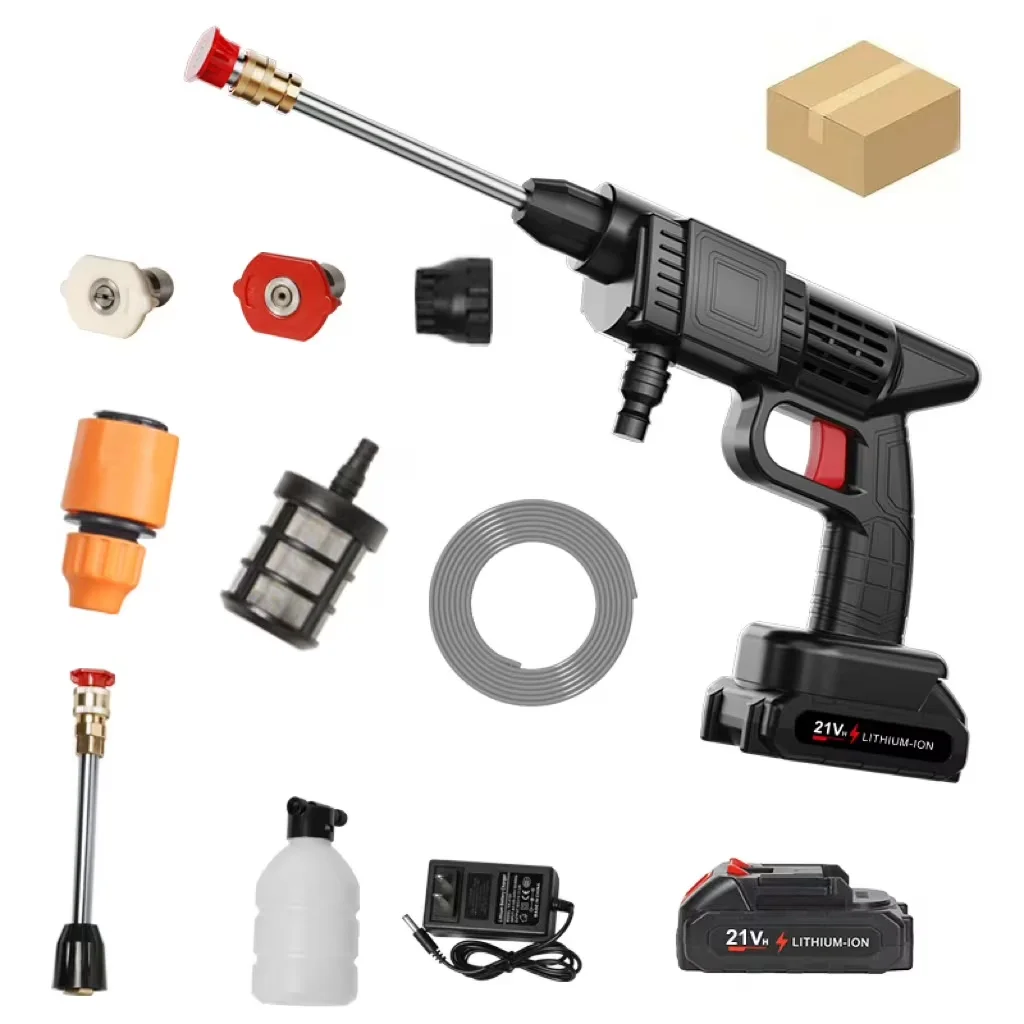 Quality Pressure Washer with Battery, Quick Connect Tips, 350 Psi 2 Gpm Battery-Powered - Model 8D068E