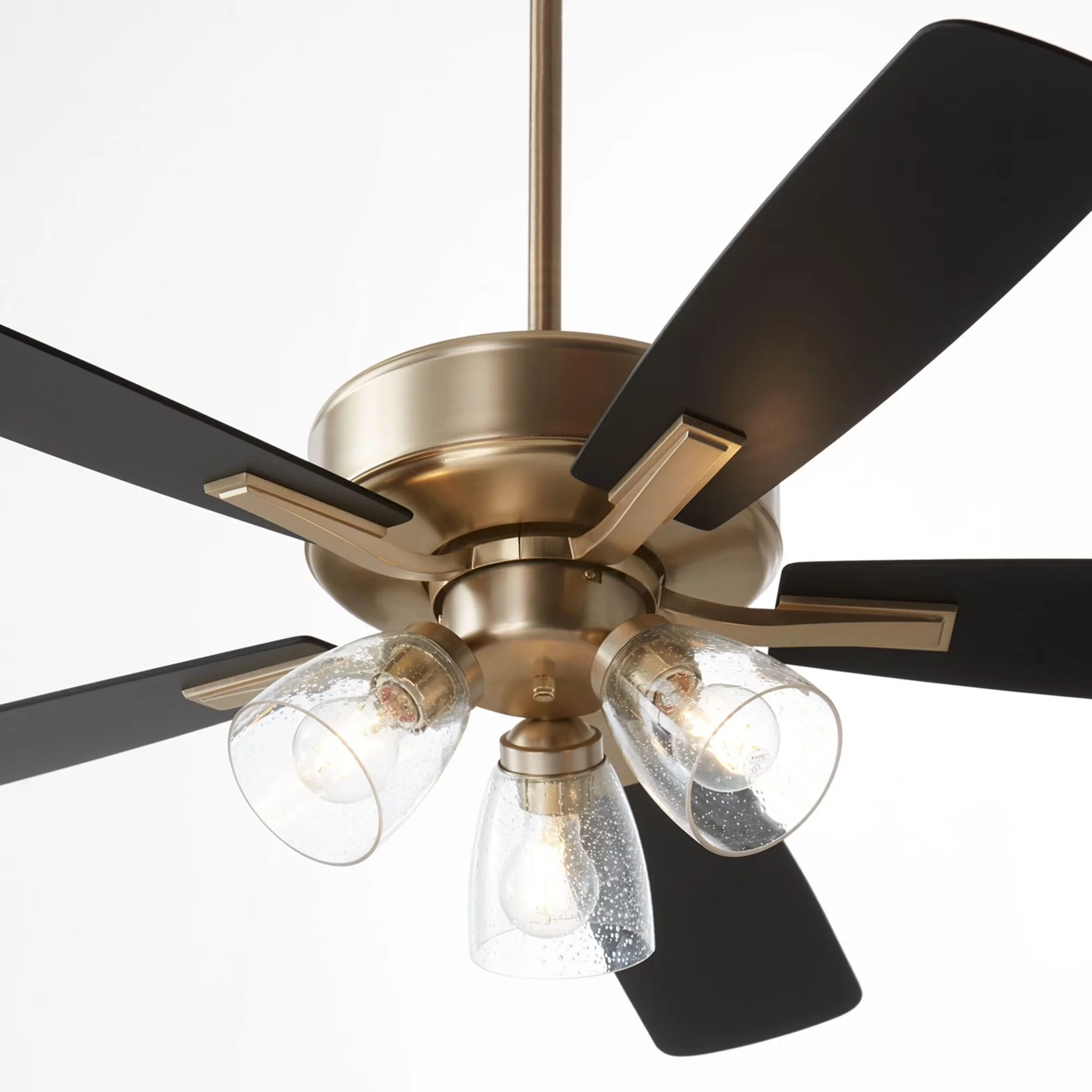Professional Ceiling Fan with LED, Traditional, Ovation - No Shade Gold Model 89887E