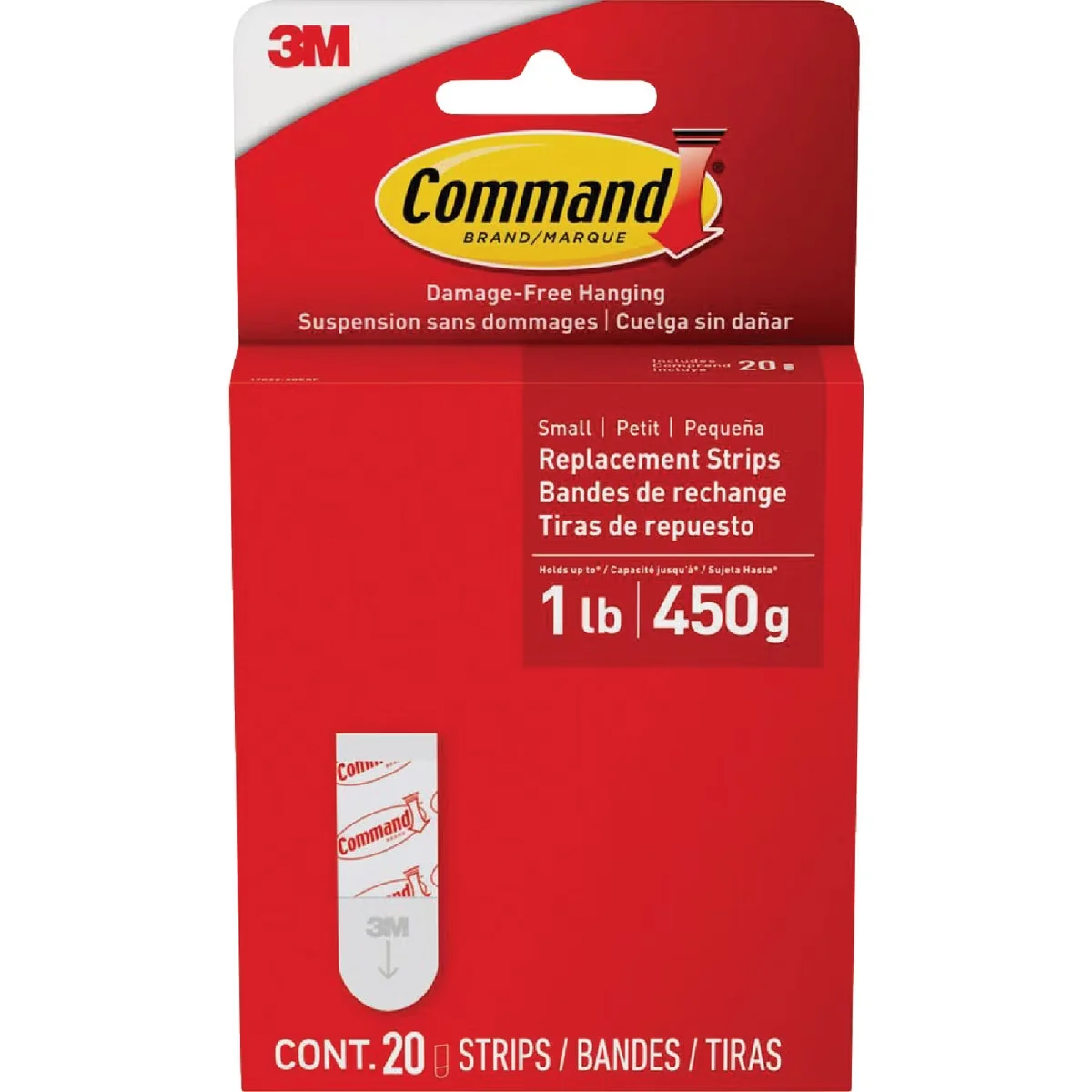 Damage-Free Hanging Modern with Pack of 4, Replacement Adhesive Strip - Essential Collection Model 6FEAB7