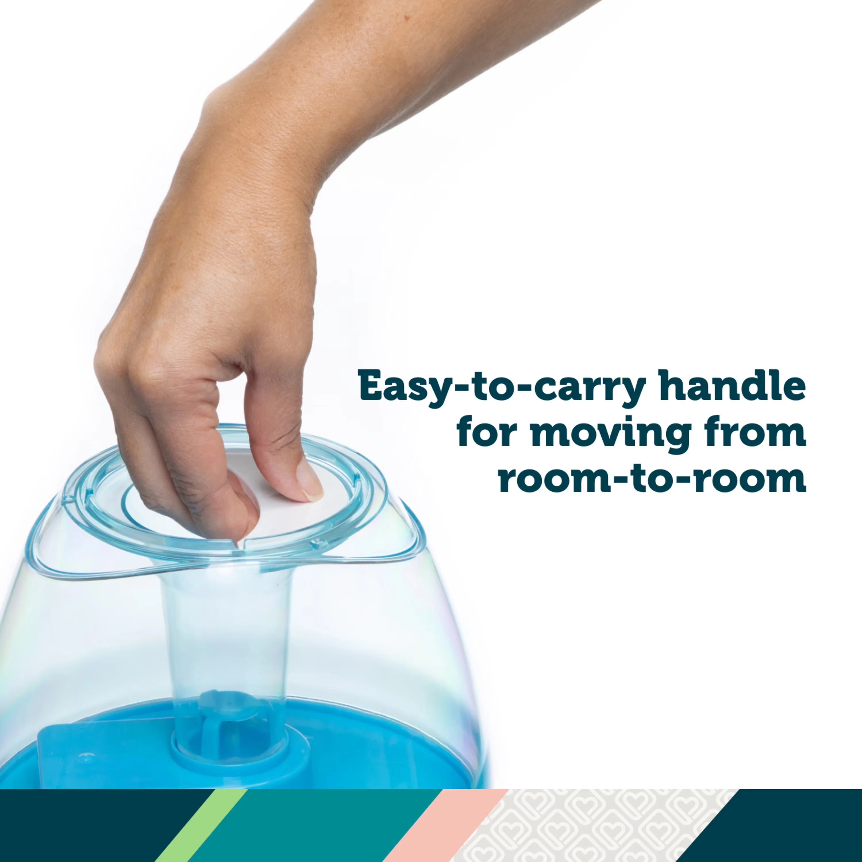 Innovative Humidifier with Automatic Shut-Off, Easy-to-clean, filter-free tank - Model 692603