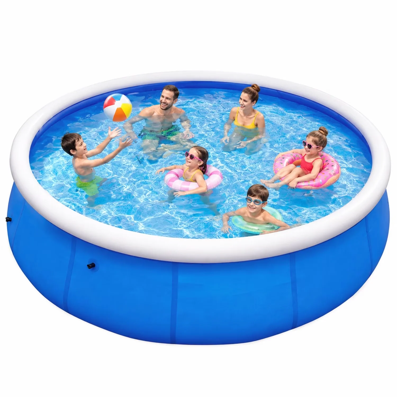 Reliable Inflatable Pool with Uv Resistant, Puncture Proof, 10’ x 30” Above Ground Swimming - Model A2D94F