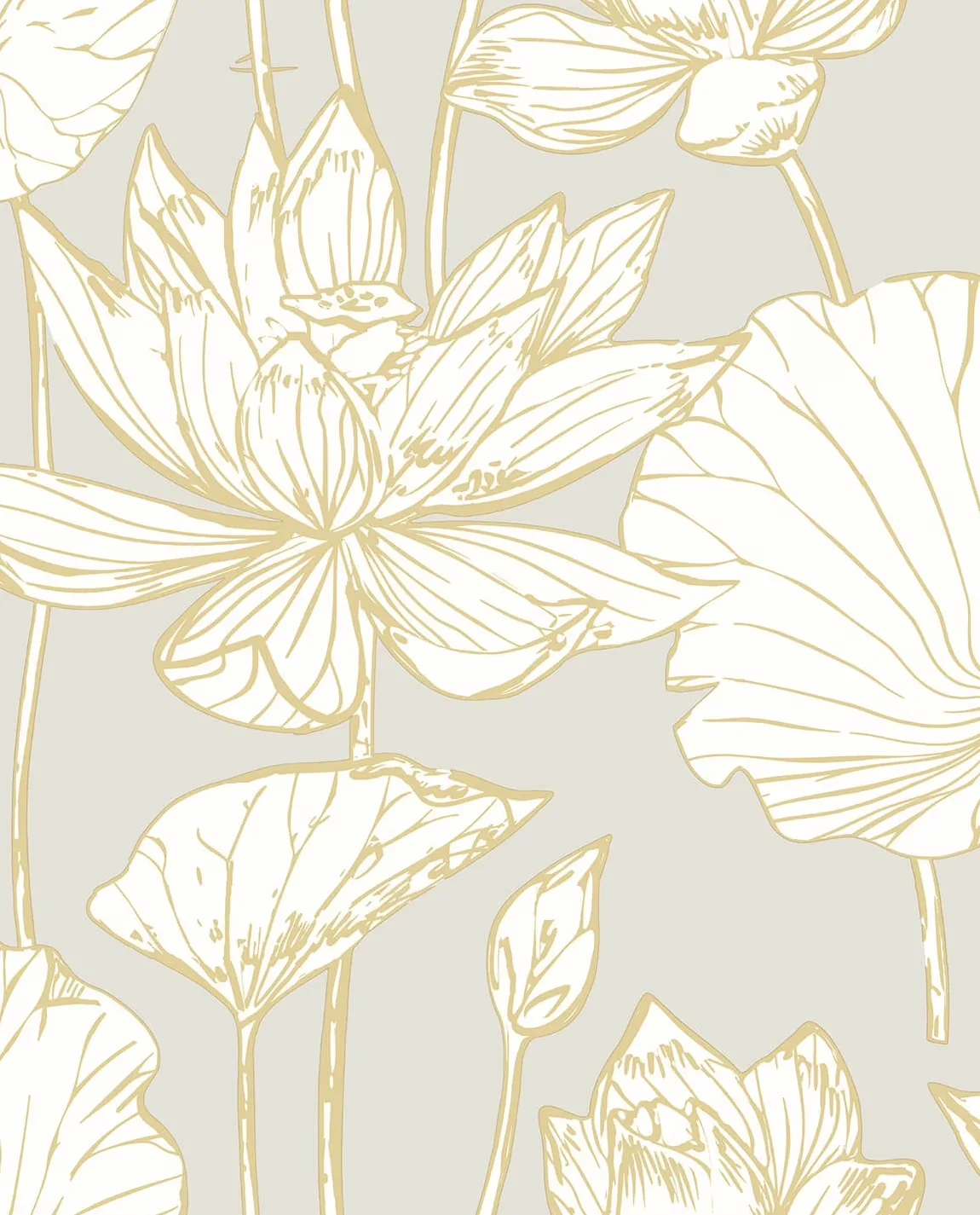 Durable Wallpaper with Removable, 20.5 in. W x 18 ft. L Roll - Vinyl Silver Model F6AB9F