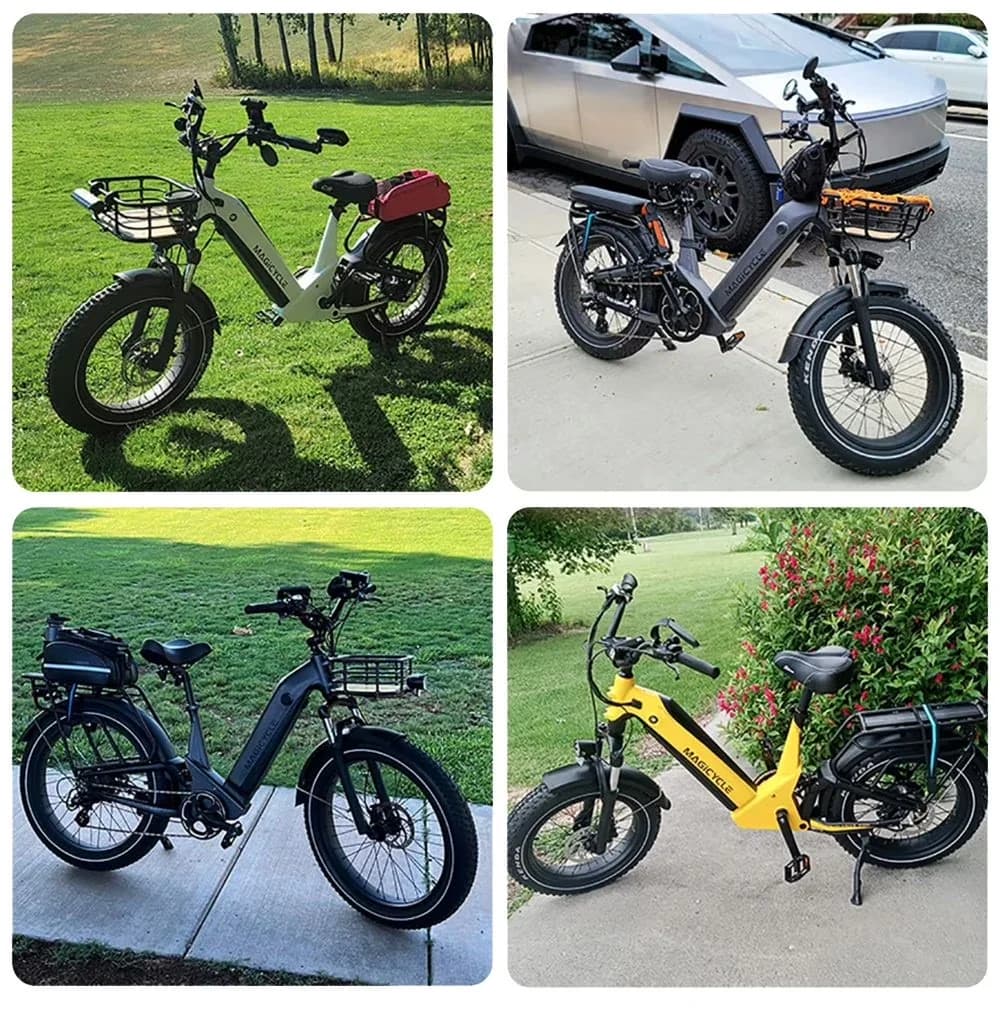 Premium Electric Bike with Battery, 1000W, 52V - Blue - Easy to Use Model 679E69