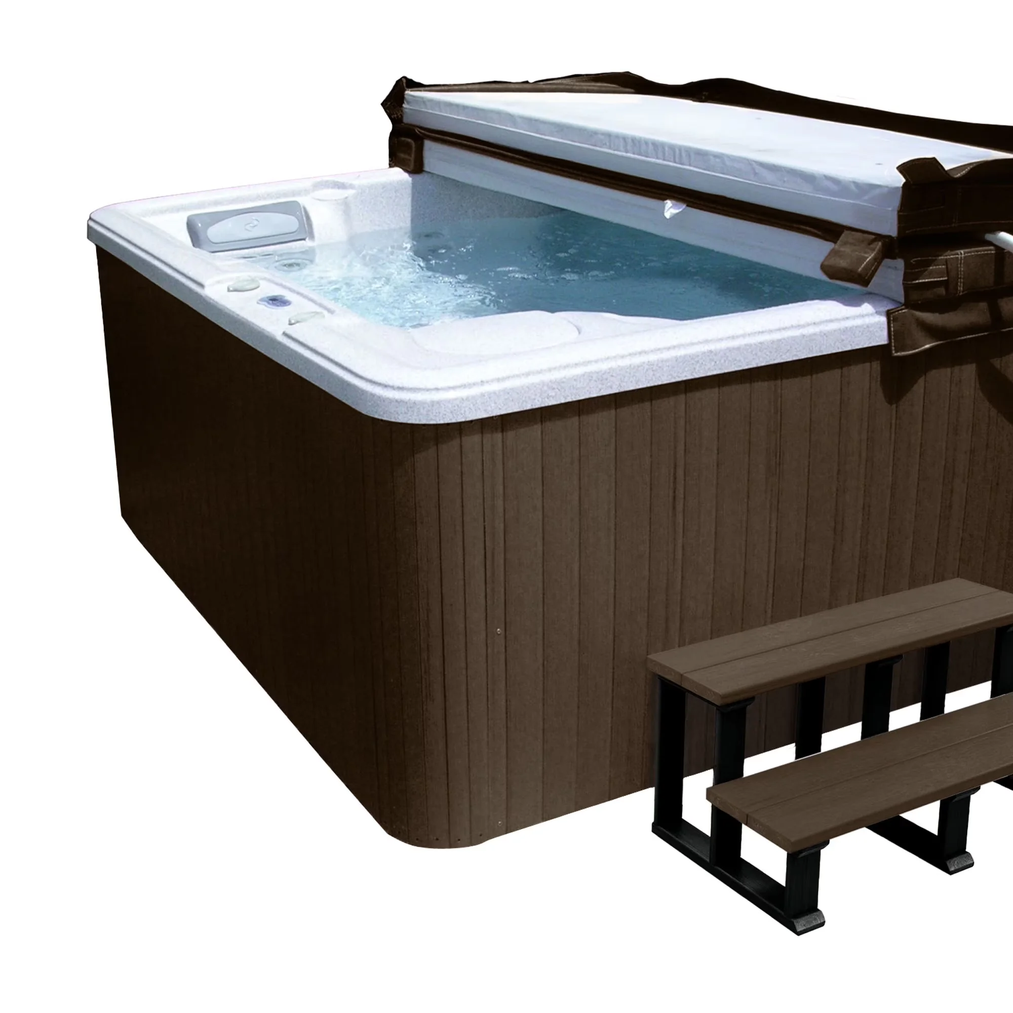 Hot Tub Innovative with Uv Resistant, DIY Cabinet Replacement Kit, Weatherproof - leave outside year-round. - Brown Highwood'S... Model D4B10B