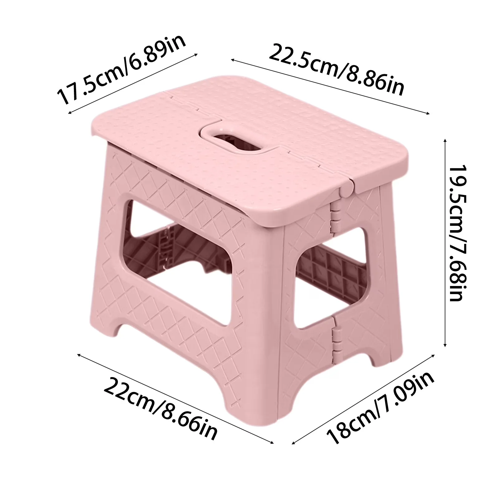 Essential Ladders And Step Stool with Foldable, 8" Folding - Plastic for Home and Office Model C0D99D