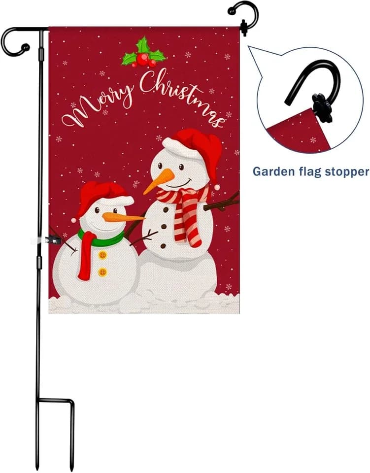 Premium Fastener with Garden Flag Rubber Stopper, Holder for Indoor, Outdoor - Model 853C72