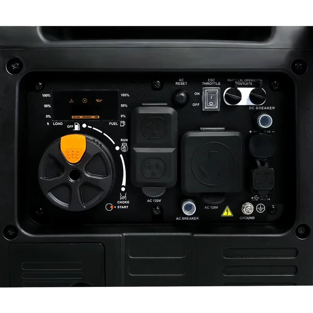 Modern Generator with 4500W, Overload Protection, Foldable Handle With Wheel - Model 3CA46D