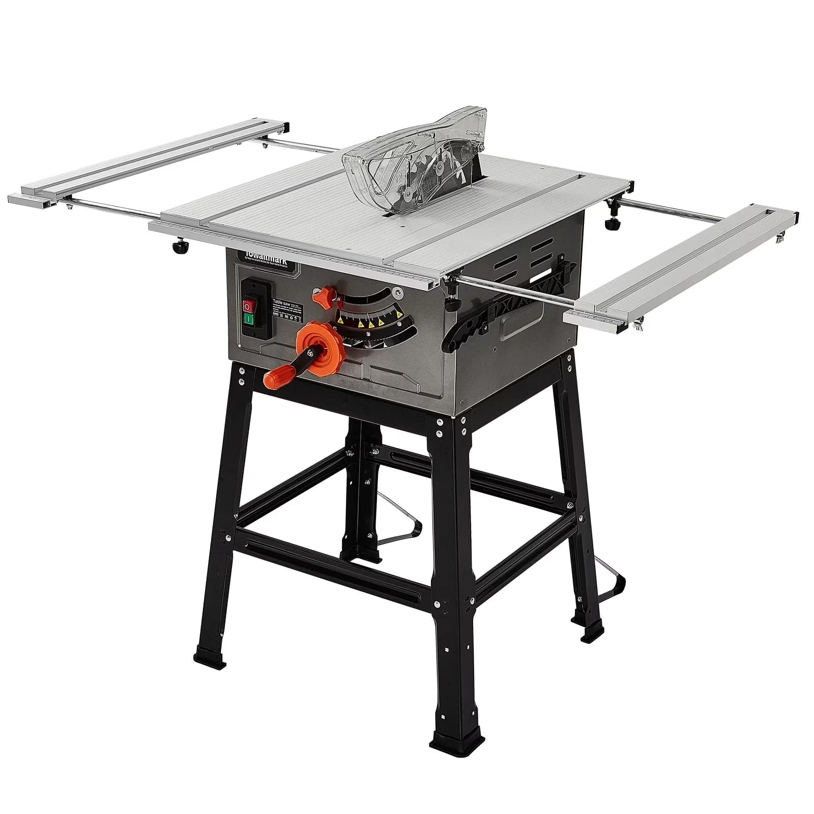 Power Saw Sleek with Adjustable, Push Stick, 10inch 15A Portable Table - Model C975A9