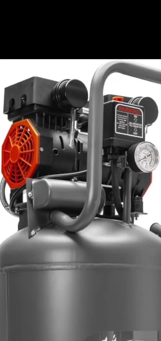 Reliable Air Tools Compressor with Portable, Quiet Operation, Grey - Steel, Metal, Plastic Gray Model 982345
