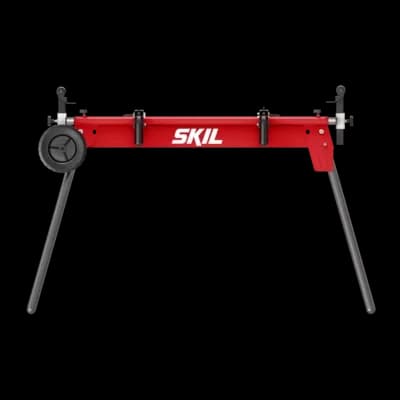Stylish Woodworking with Portable, Portable Miter Saw Rolling Stand - Stainless Steel Model 46D815