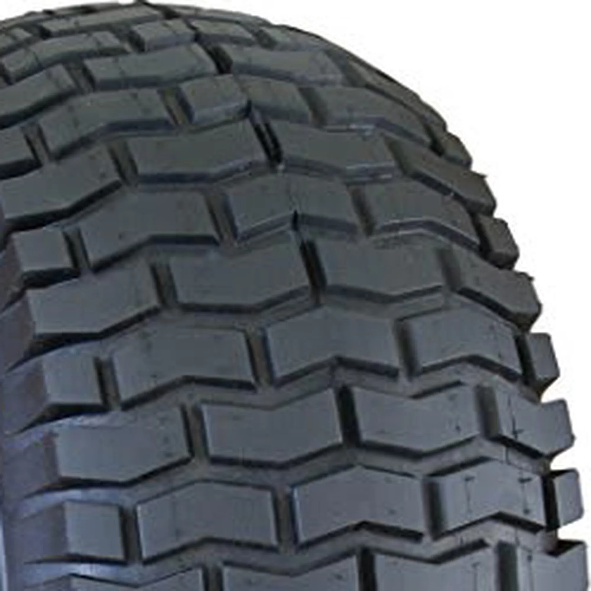 Compact Lawn Mower Tire with Hi Run LG Turf II 15X6.00-6 B & Garden, Chevron tread pattern enhances traction - Model 57EAF7