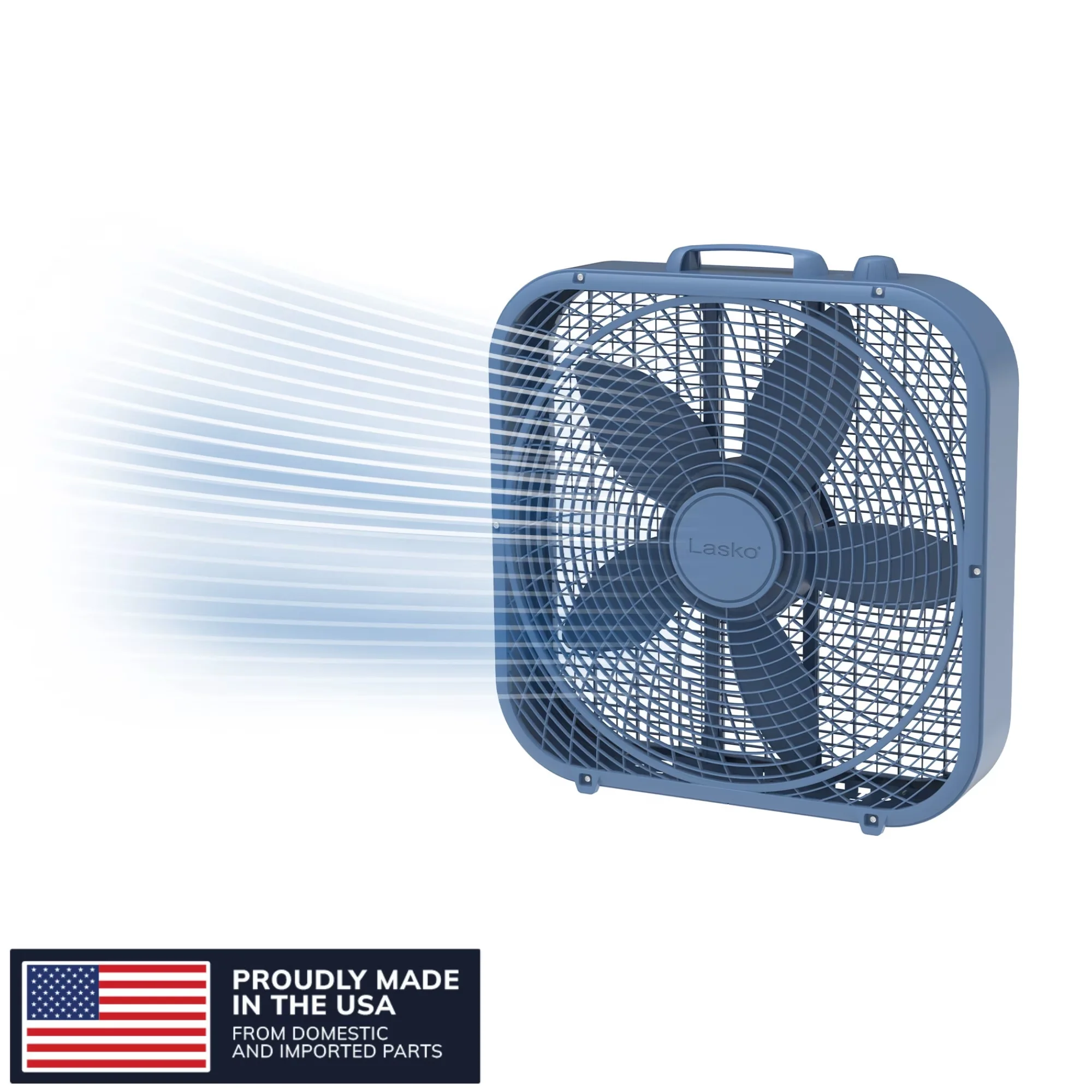 Fans In Cooling Classic with Convertible, 20" Cool Colors Classic Box Fan, Portable Floor or Window Fan - Blue Model DC61B5