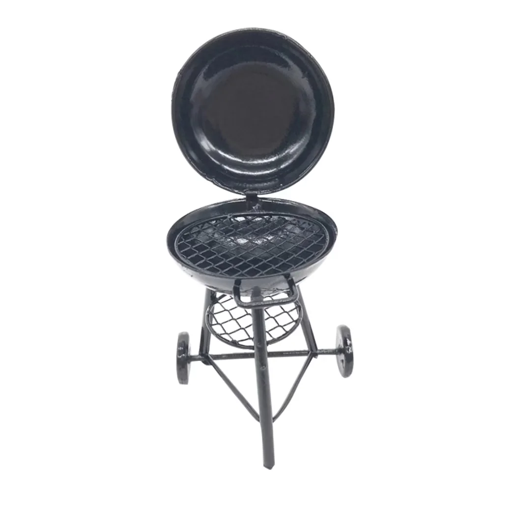 Durable Charcoal Grill with Portable, Small Portable Circular Iron Black 1Pcs - Black Iron Model E29EE6