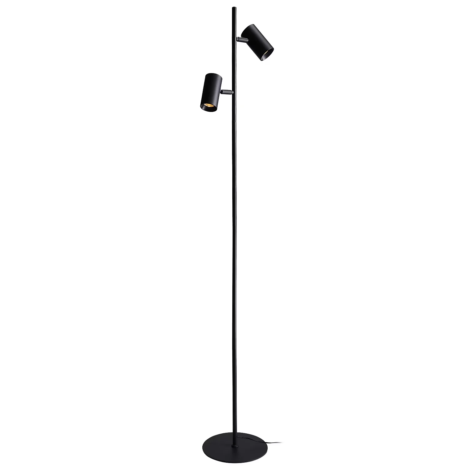 Floor Lamp Durable with LED, Modern, Novelty Lamps - Metal Black 2700K Model 6DB970