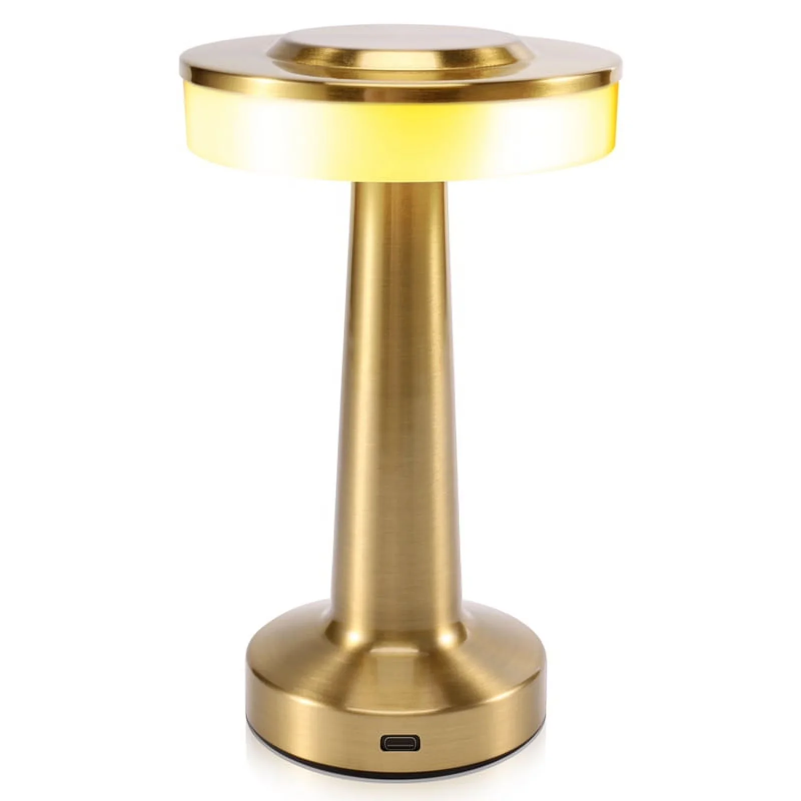 Modern Lamp with LED, Battery, Gold - Iron White Touch - Reliable Performance Model 5206F8