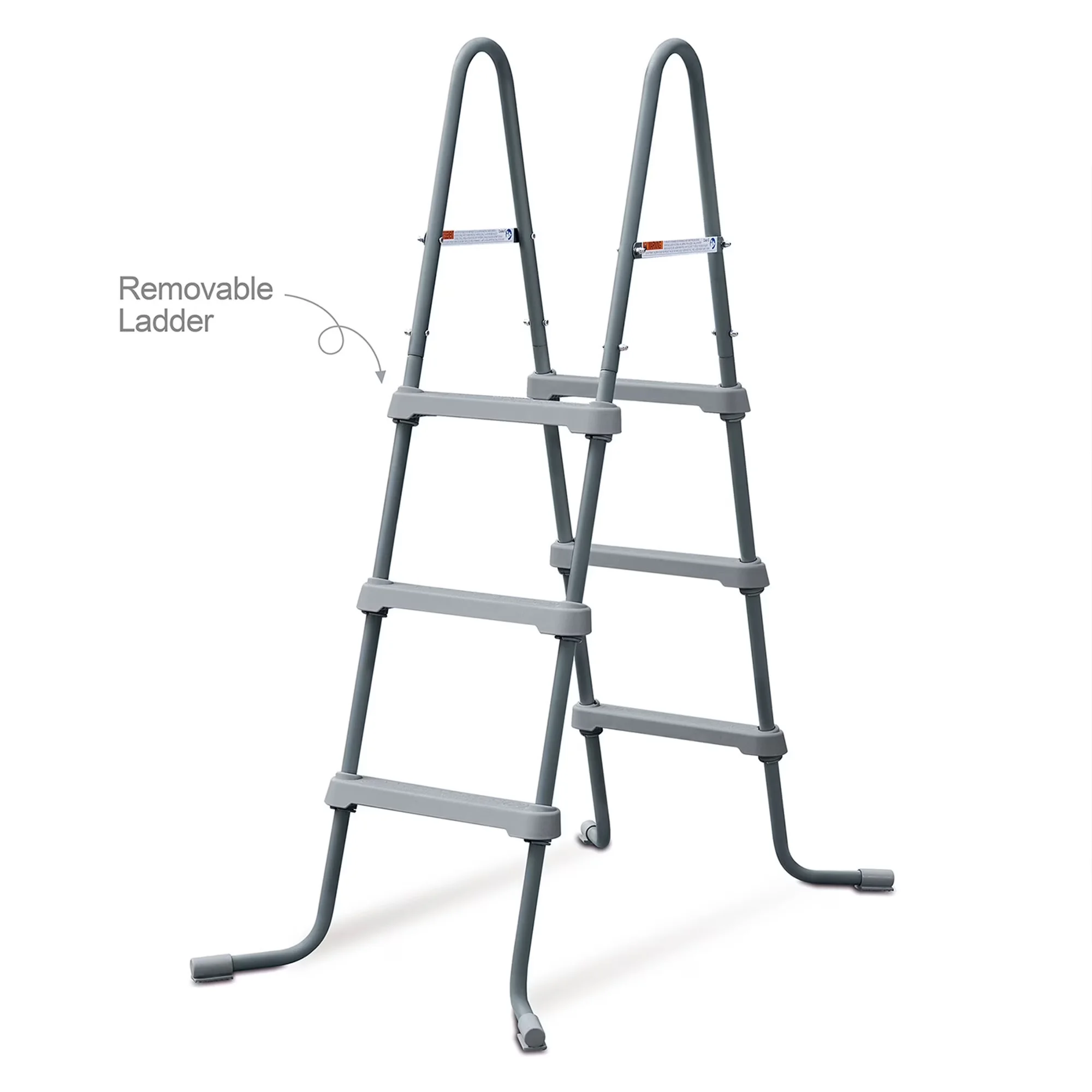 Sleek Above Ground Pool with Puncture Resistant, SureStep Ladder for secure pool access - Model 86AB41