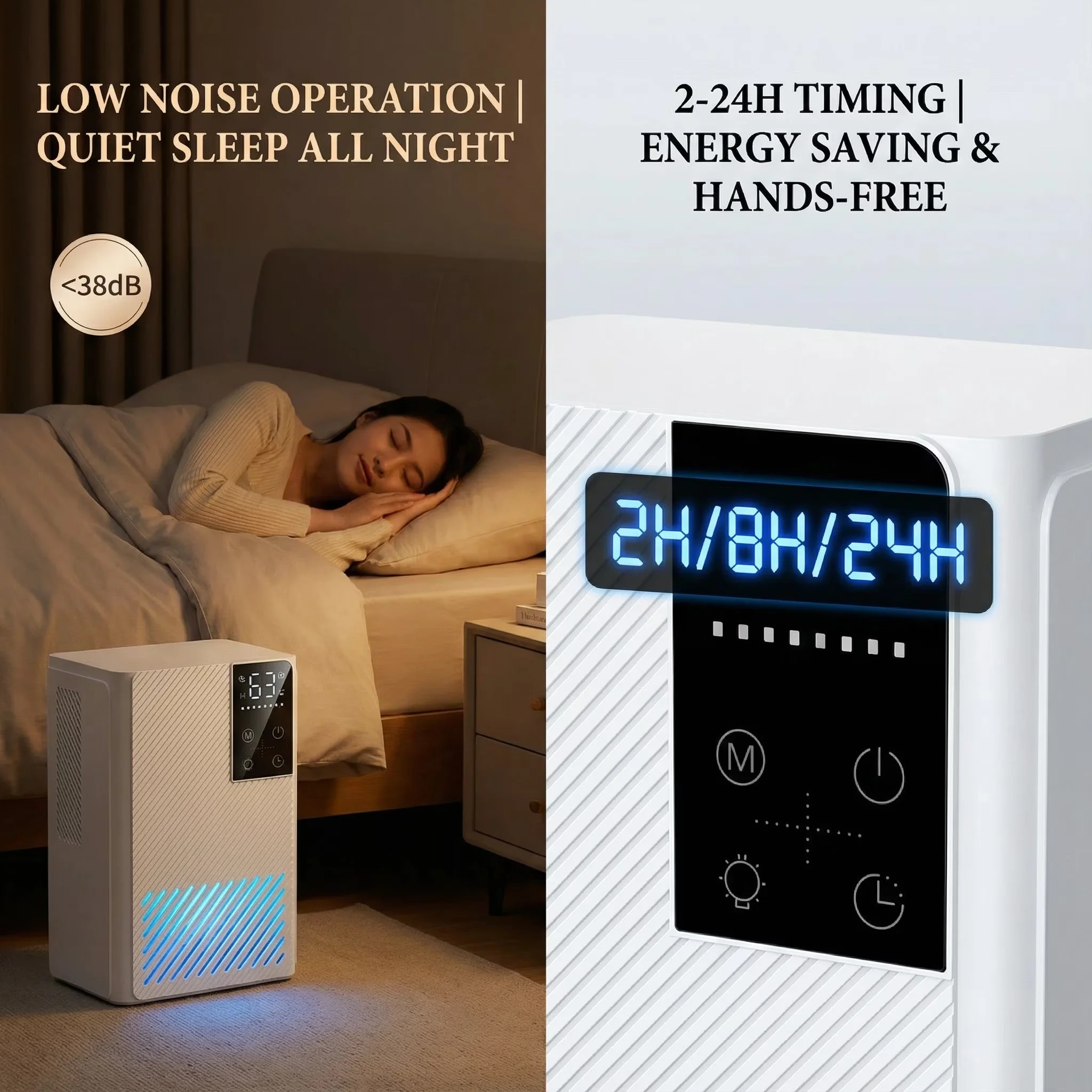 Efficient Dehumidifier with Energy Efficient - White for Home - for General Purpose Model 565164