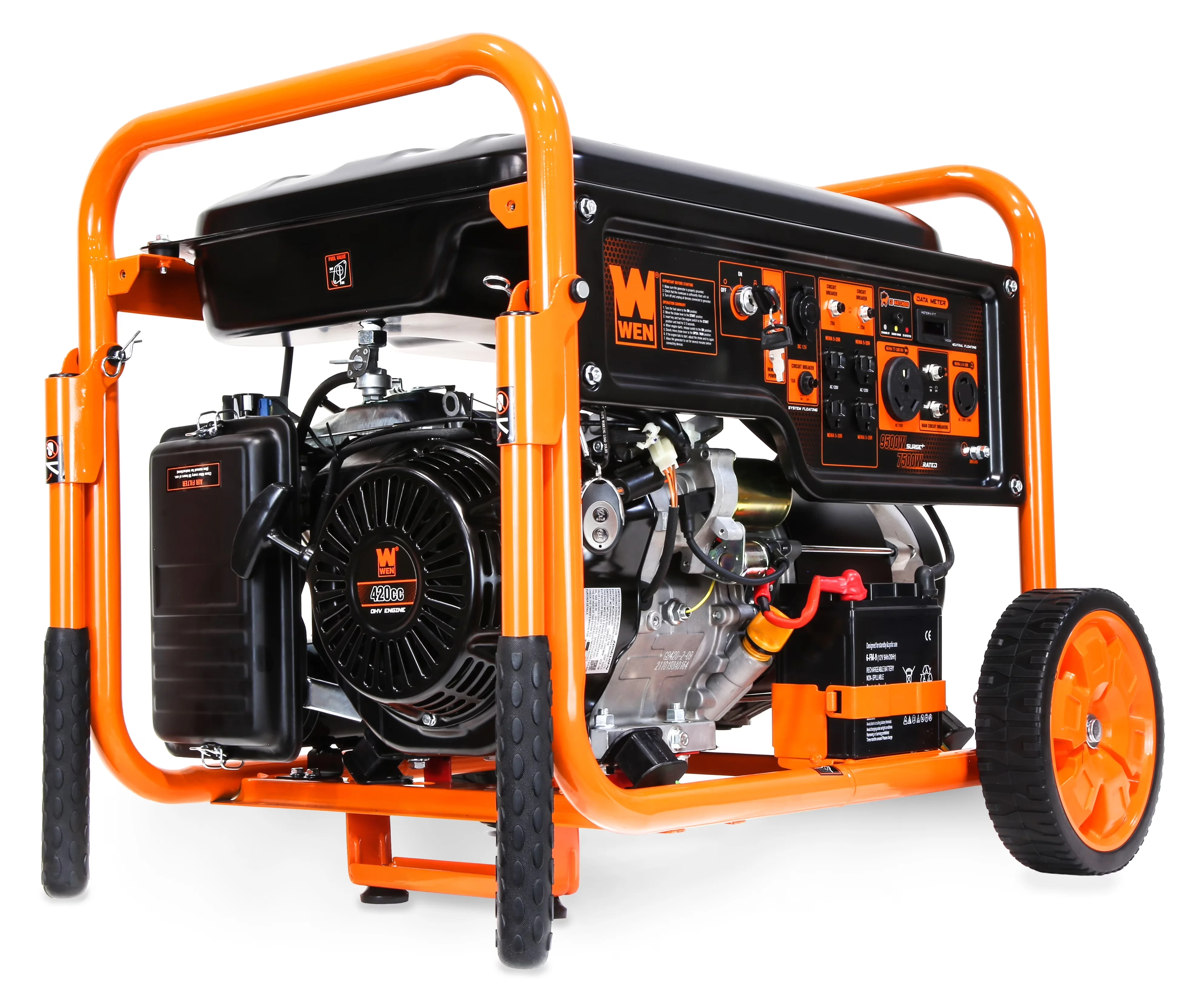 Durable Generator with 9500W, 120V, Remote Electric Start and CO Watchdog () - Model 8E60C2