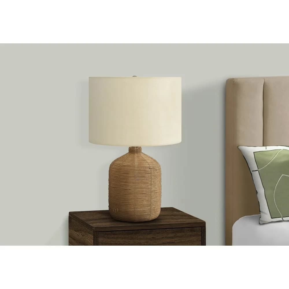Innovative Table Lamp with Halogen, Accent Lamps - Multicolor Rattan,Metal Model AF094A