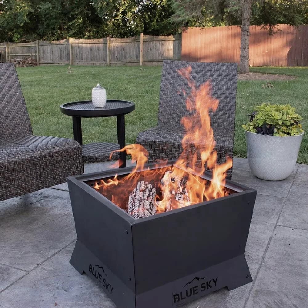 Outdoor Heating Classic with Smokeless, Black - Black Steel Living - Standard Series Model C4CD3D