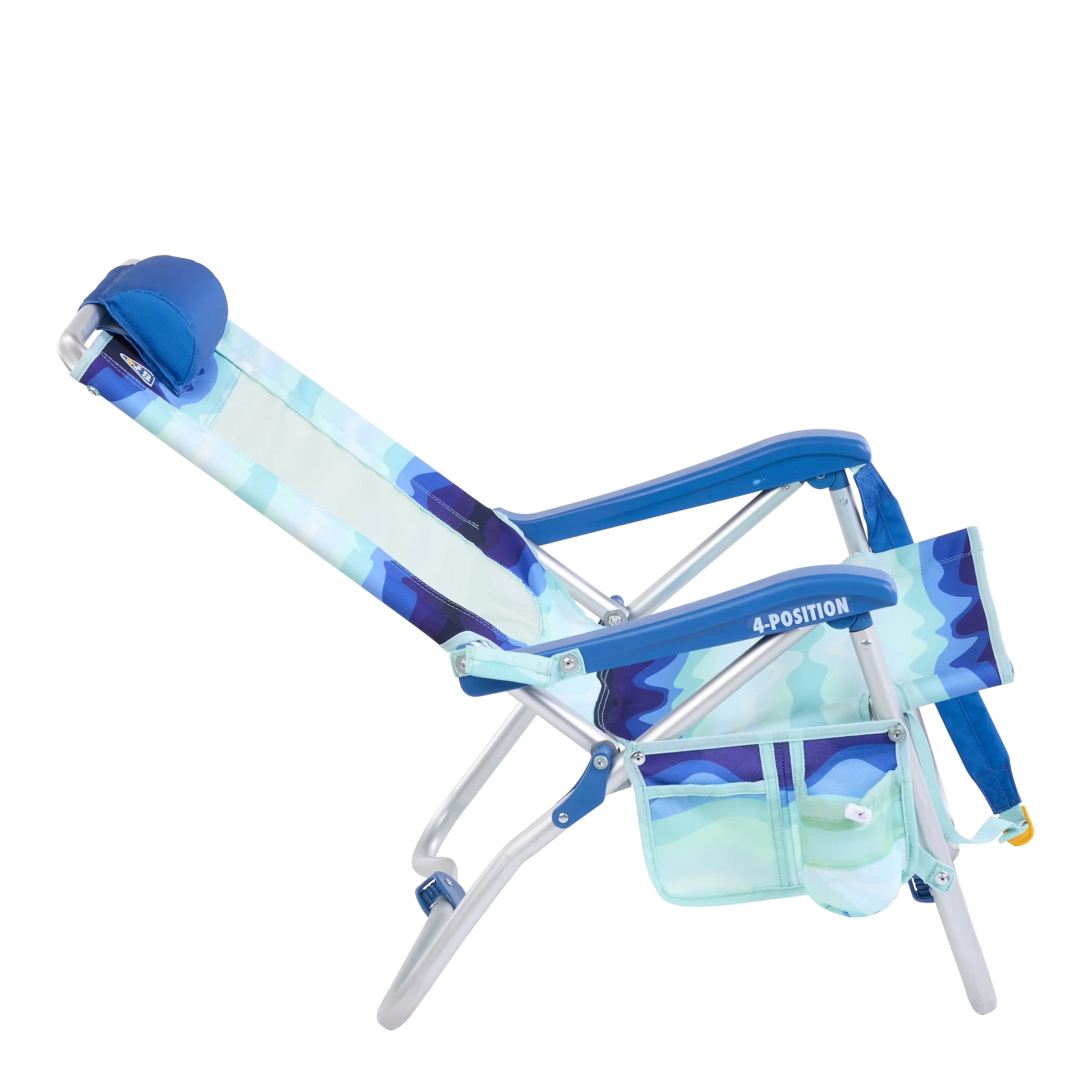 Durable Beach Chair with Folding, Water-Resistant - Aluminum, Steel, Polyester Model 962A47