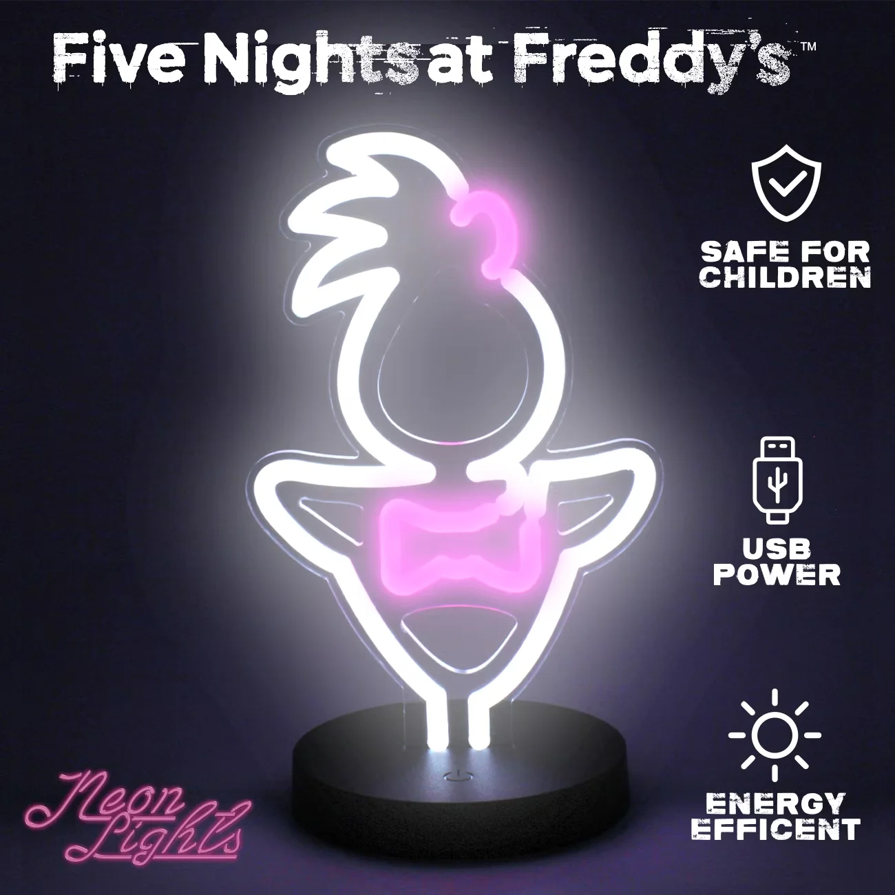 Reliable Novelty Light with LED, Dimmable - Multicolor FNAF - Universal Fit Model CAABD9