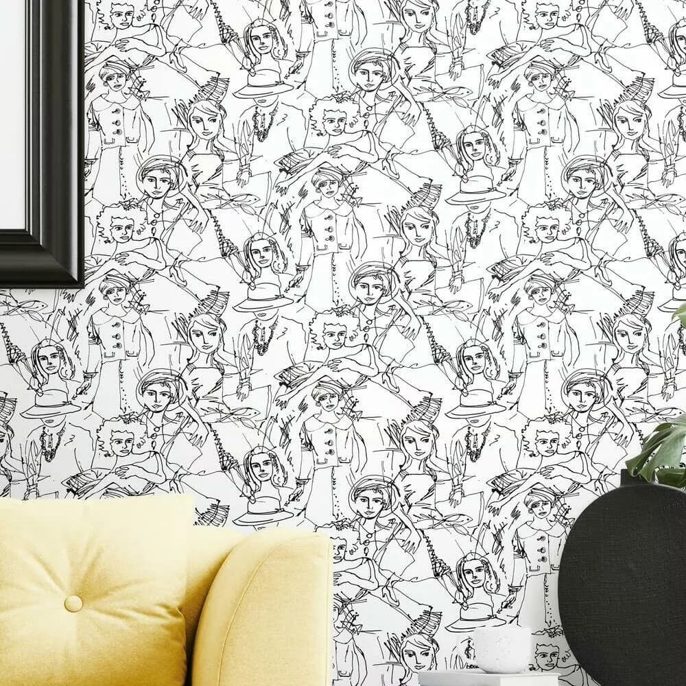 Professional Wallpaper with Removable, 100% removable peel and stick wallpaper - Gold Vinyl Model 9C9C18