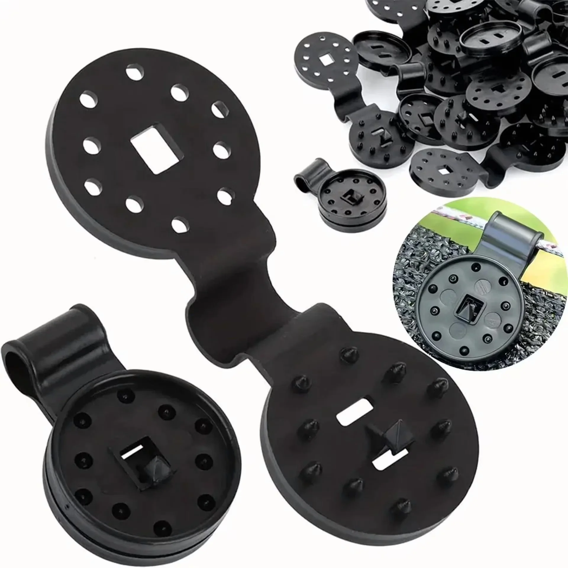 Reliable Fastener with Large Black Sun Shade Clips (50Pcs), Ideal - Residential Grade Model 252E48