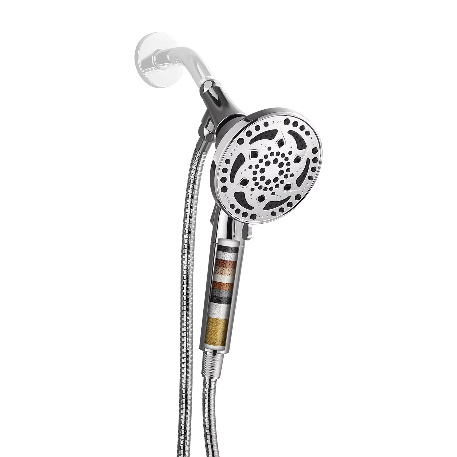 Shower Head Stylish with Fade Resistant - Chrome Plastic 60 - Residential Grade Model 88DED0