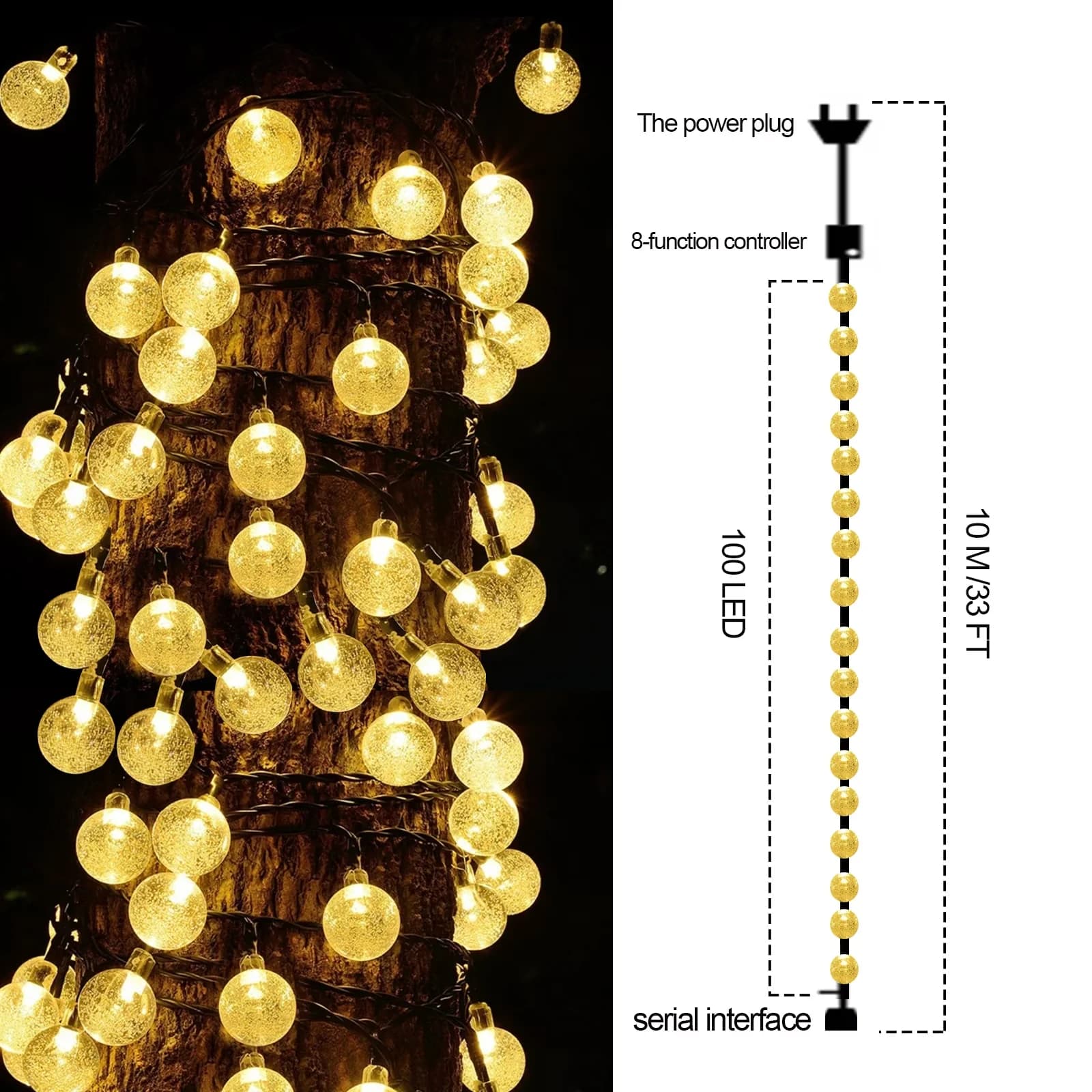 Reliable Novelty Light with LED, Blinking Lights - White for Home, Garden Model E6105F