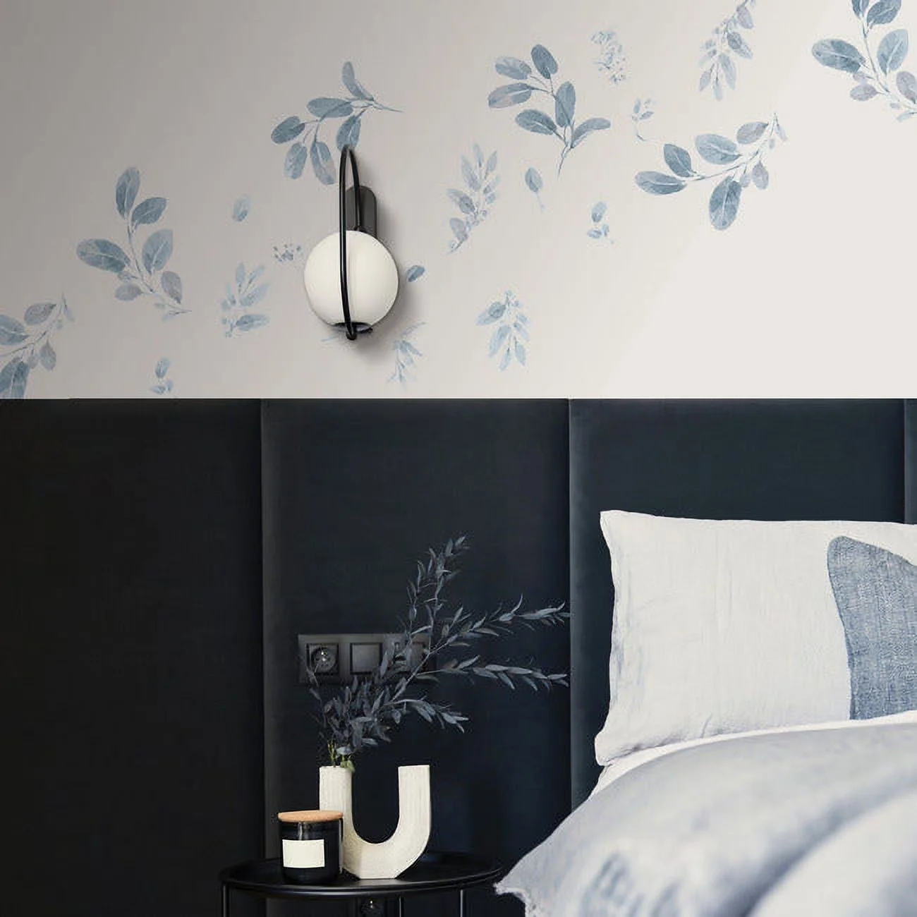 Efficient Wallpaper Wall Decals Wall Covering with Reusable, Officially licensed by Lisa Audit ©2022 - Vinyl Blue Model 7A7F9B