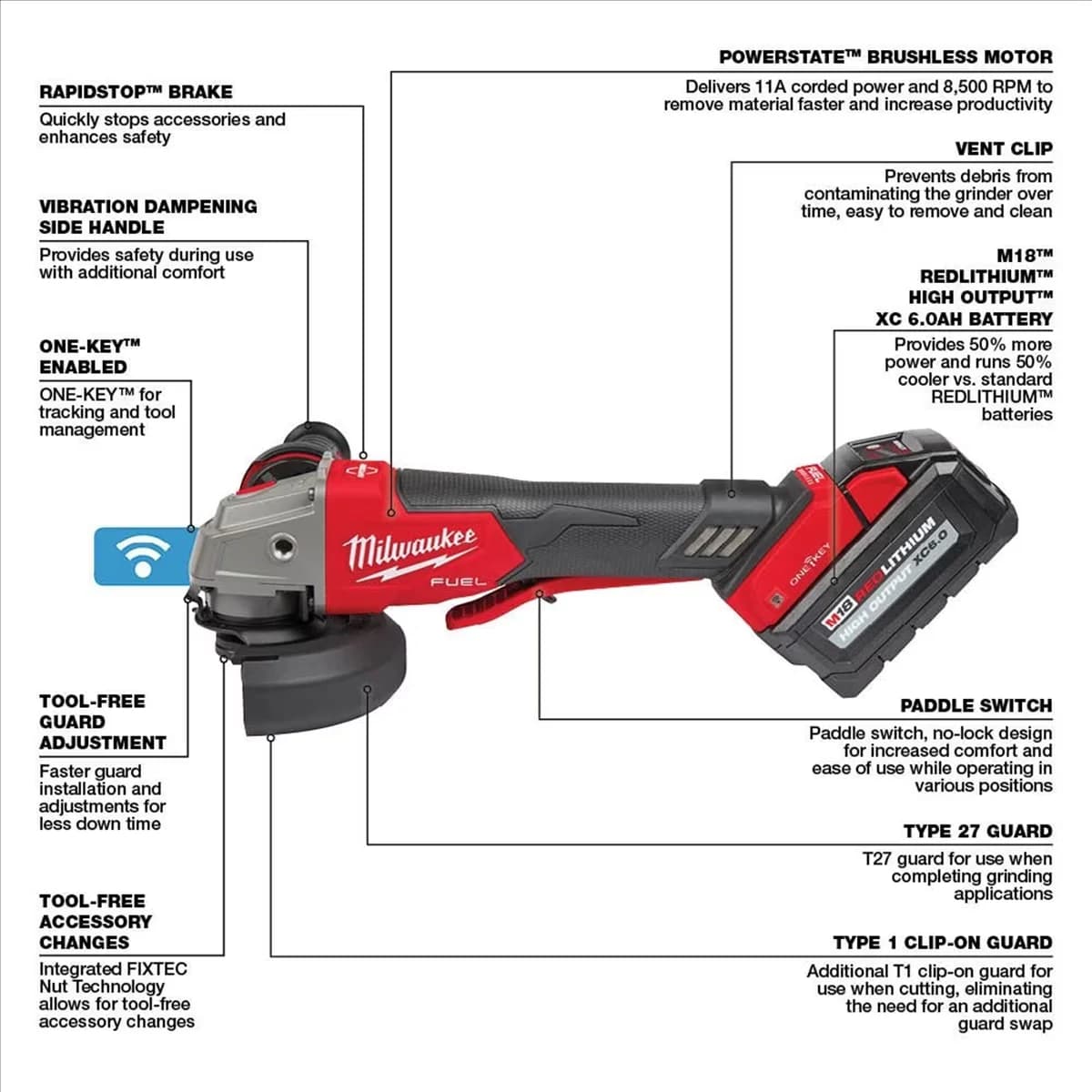 Sleek Woodworking with Brushless Motor, No Lock - Black M18 - Traditional Style Model 83E868