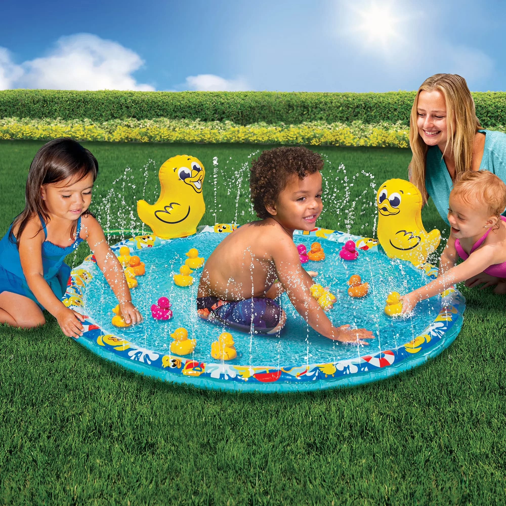 Stylish Inflatable Pool - Plastic 48 in for Multiple Applications Model AB17F0