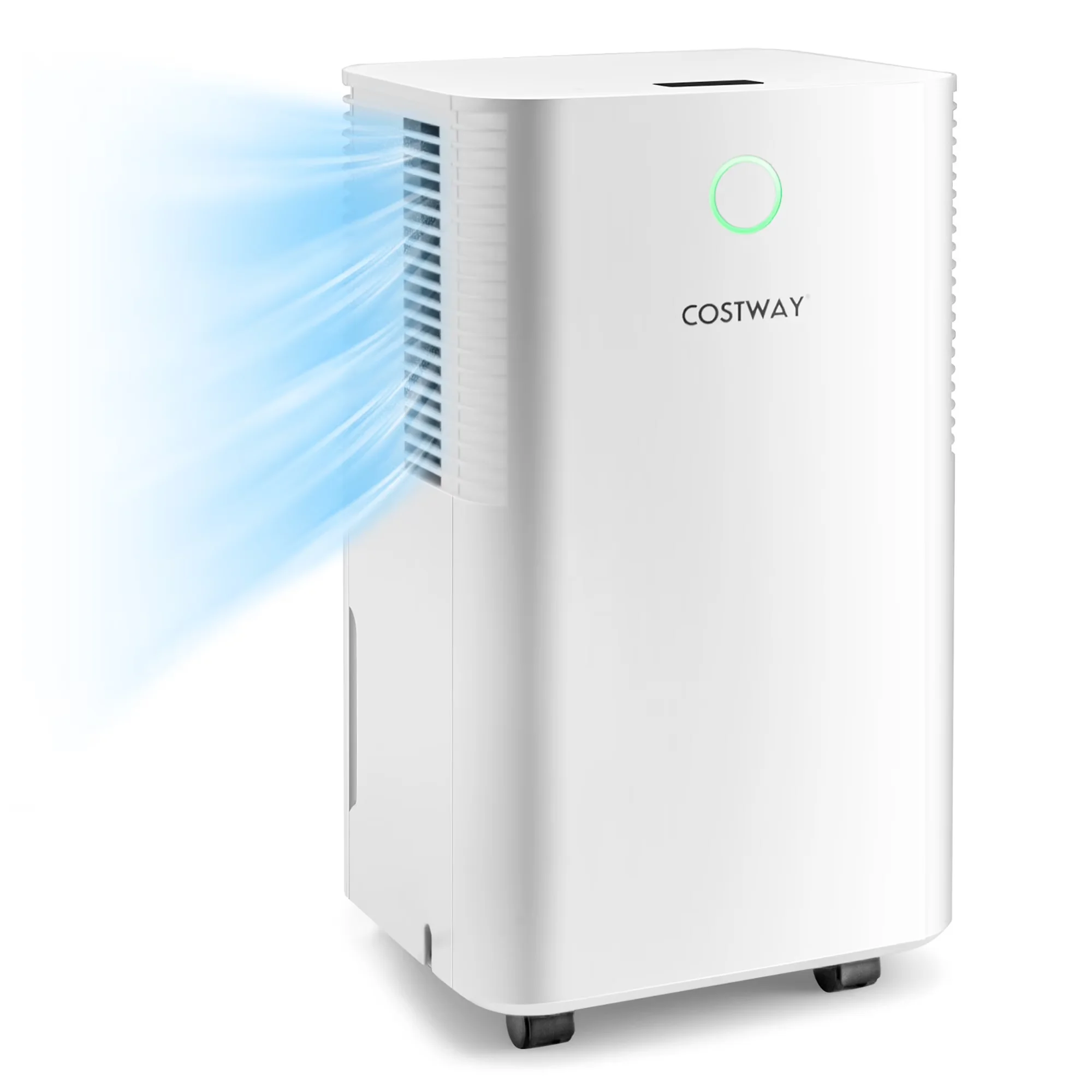 Stylish Dehumidifier with Smart Technology Capable, 90%RH), 9-Pint(DOE) - White Model 8AE8A3